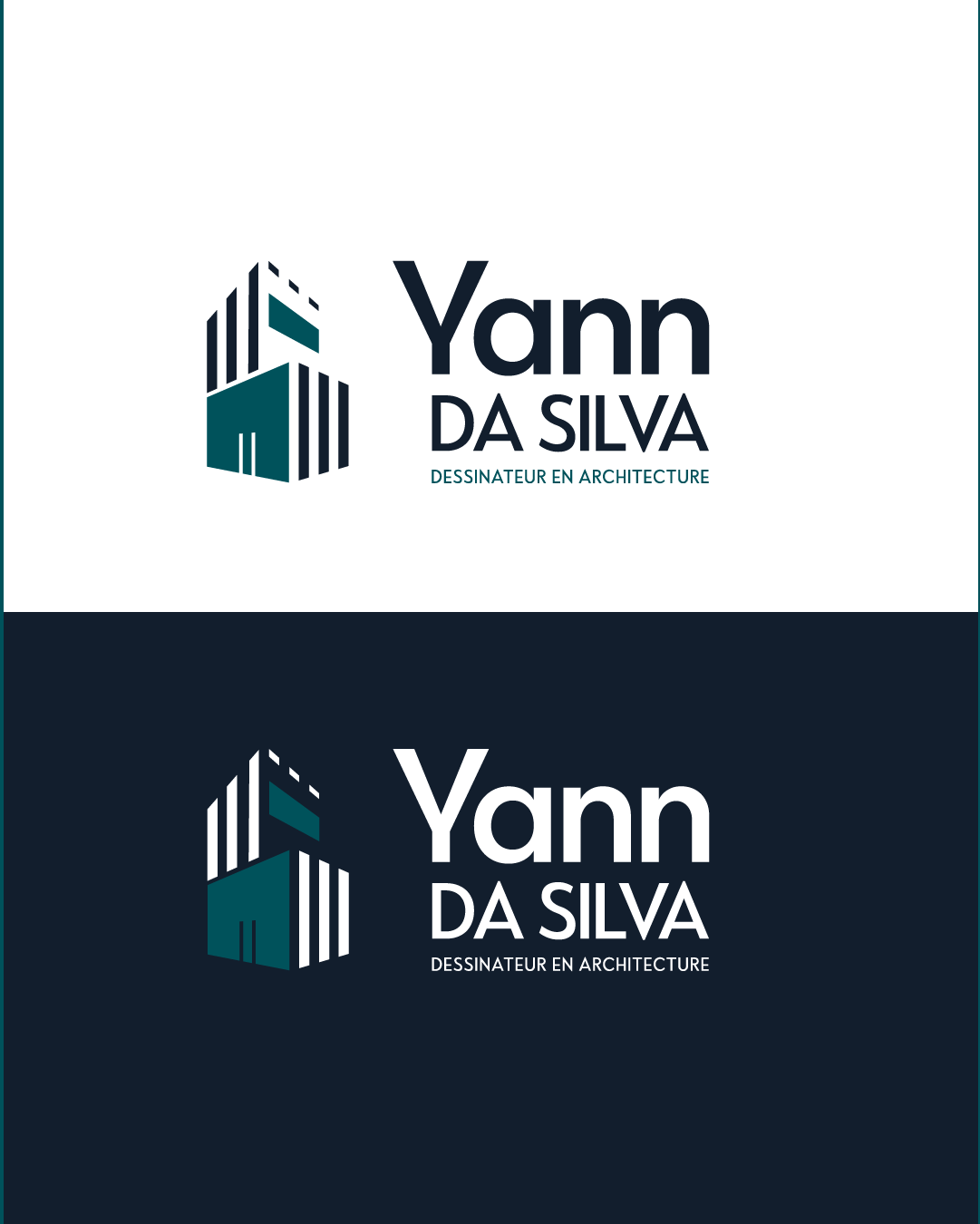 Réalisation : logo d'entreprise Yann DA SILVA dessinateur en architecture - Amy Atelier Graphique