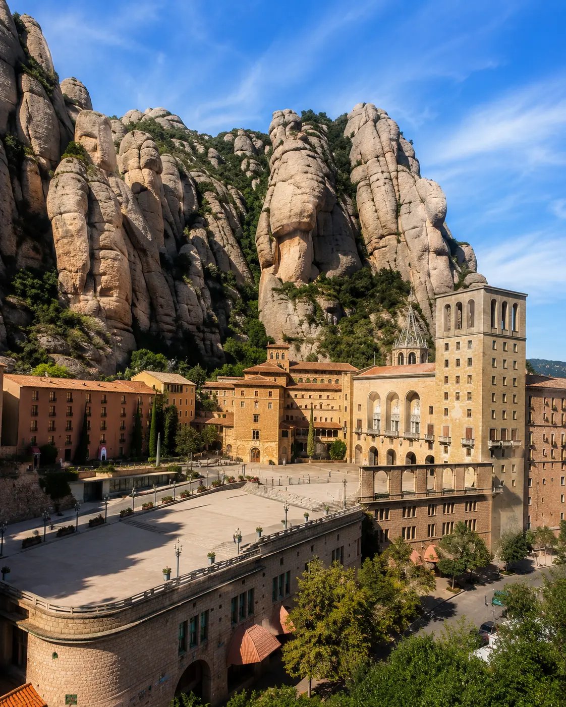 Filipino driver in Barcelona for private day trips to Montserrat monastery