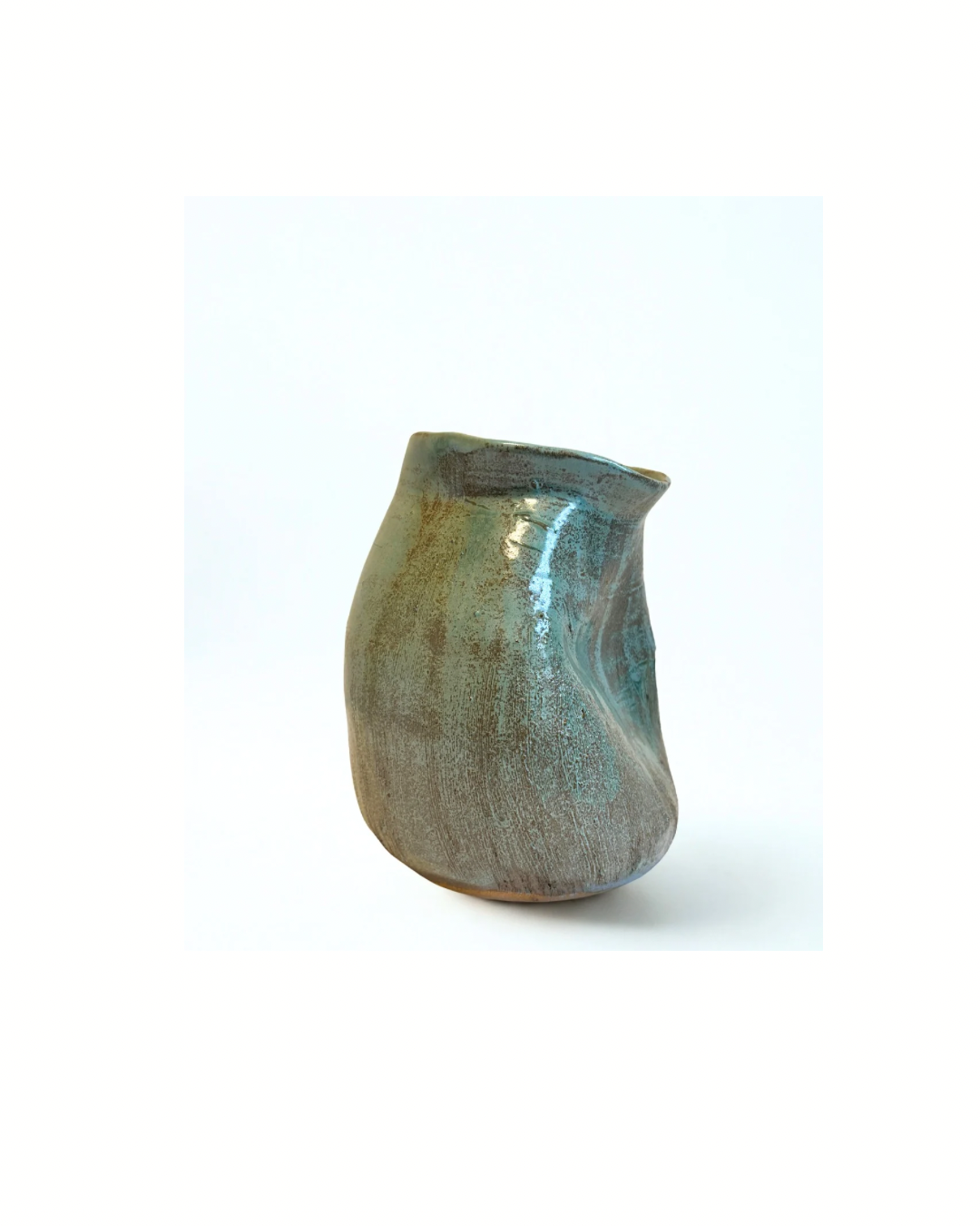 Vase en mouvement vert d'eau Estelle Del