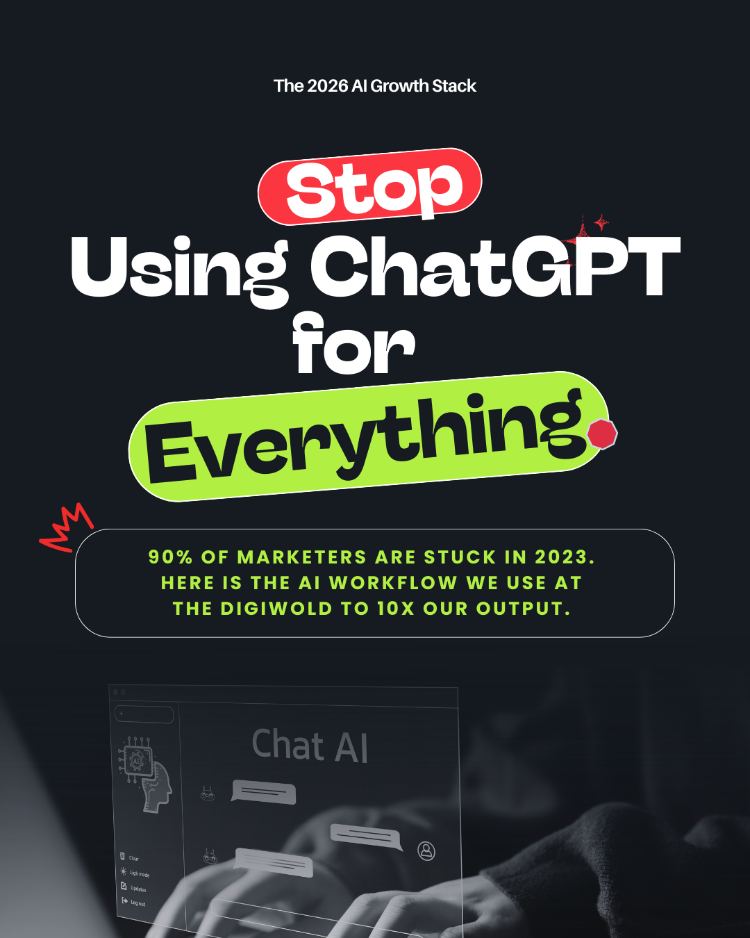 The DigiWold blog: The 2026 AI Growth Stack and Marketing Automation Workflow showing ROI-driven digital marketing tools.