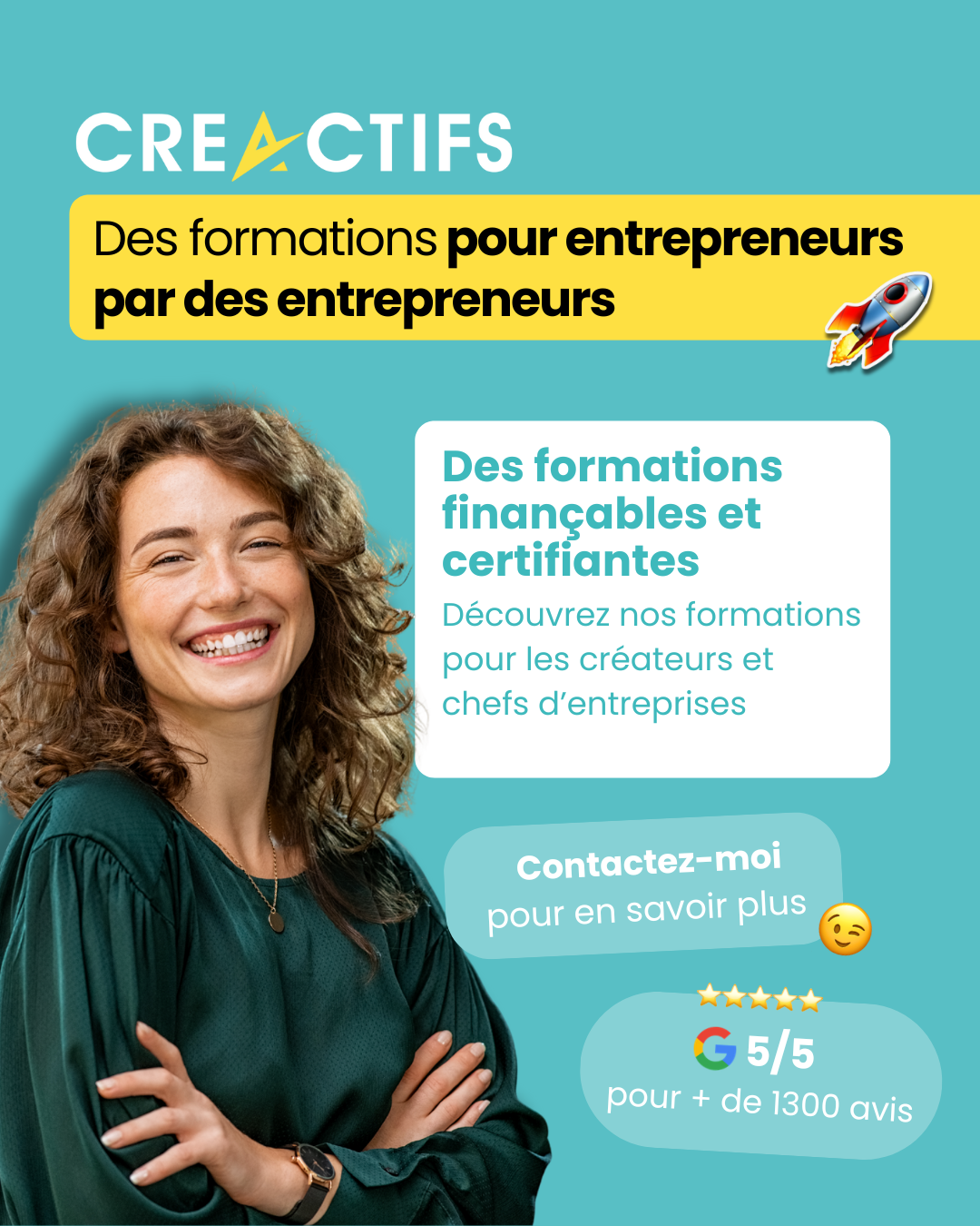 formations certifiantes pour créer son entreprise avec Créactifs