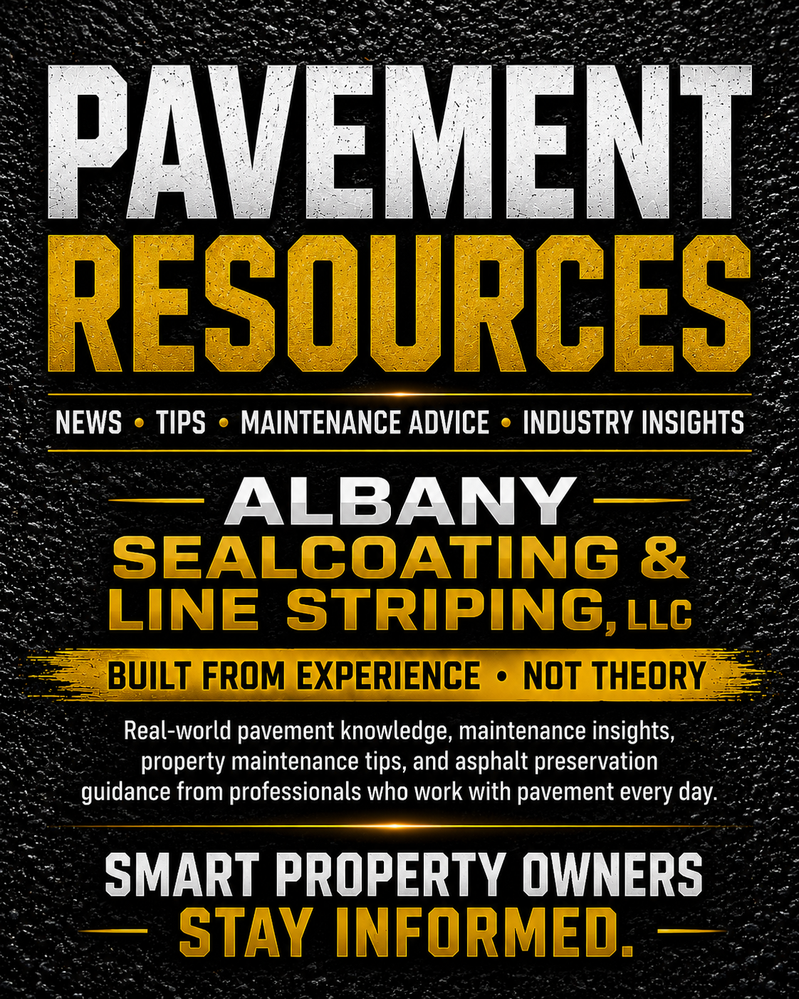 Pavement Resources - Expert Asphalt Maintenance Tips, Industry Insights & Property Care Guidance