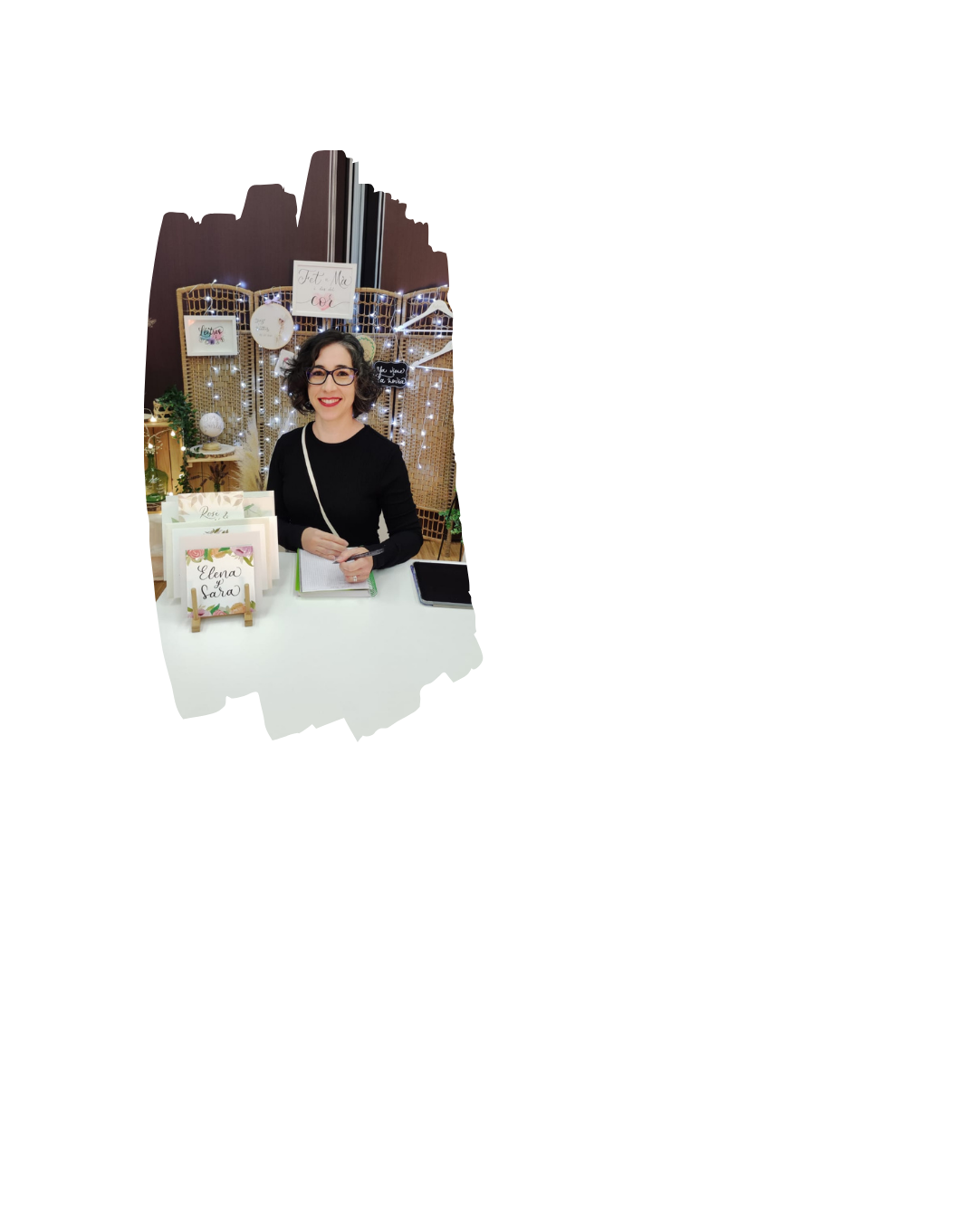 Ací estic per a ajudar-te a aconseguir eixos detalls per a bodes i altres esdeveniments.