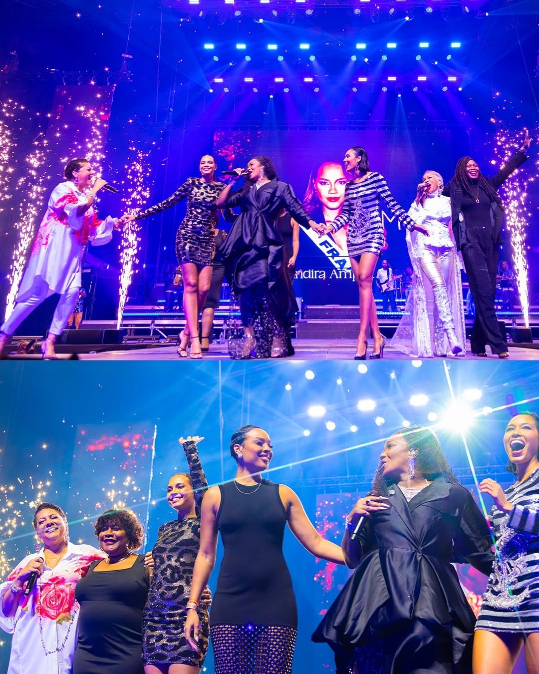 a group of people standing on a stage