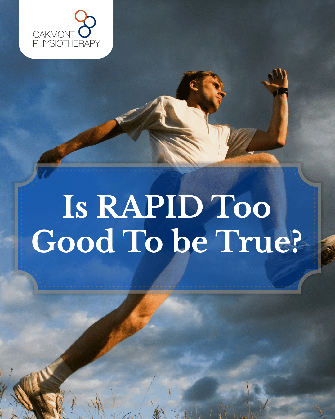 a man running midstride