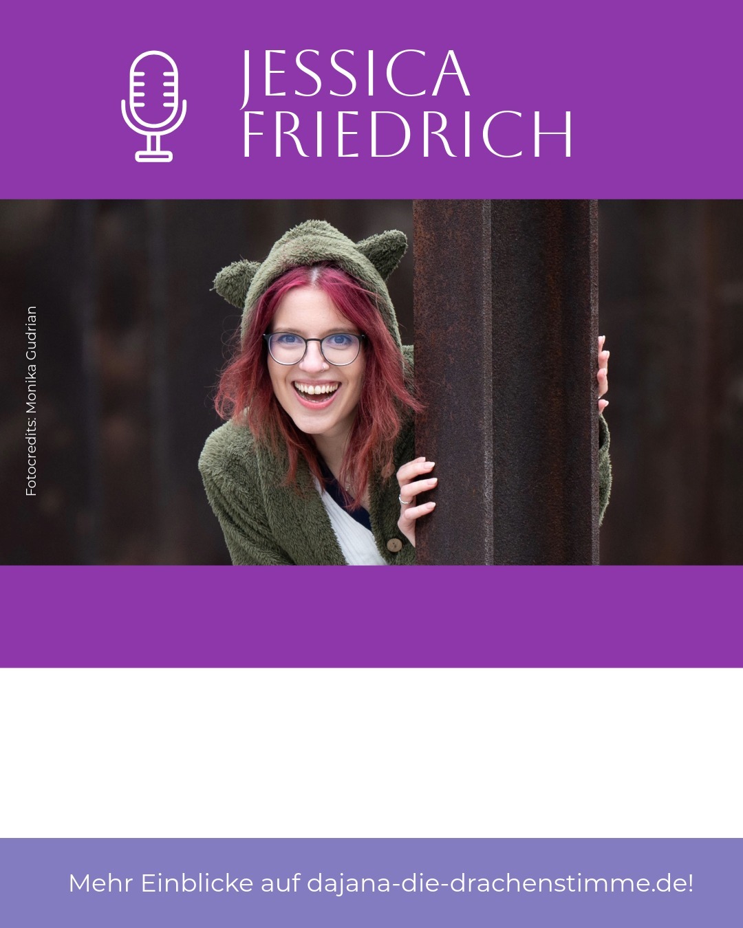 Der Hörspiel-Cast von Autor Luca Snow - "Existence": Sprecherin Jessica Friedrich alias Jessy-Voice