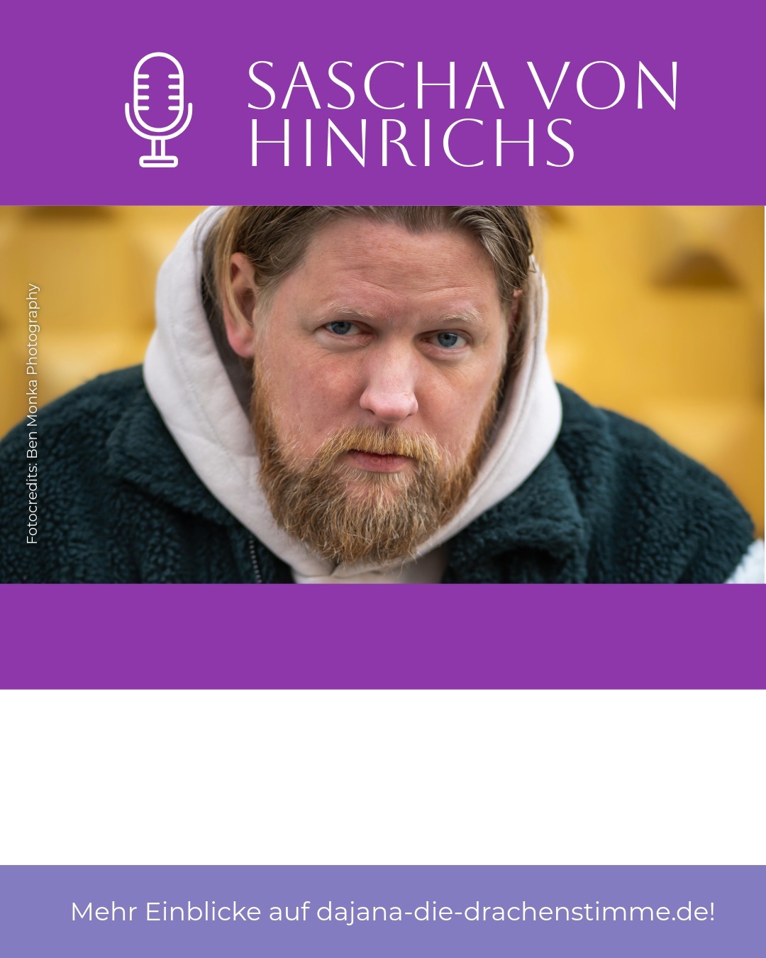 Der Hörspiel-Cast von Autor Luca Snow - "Existence": Sprecher Sascha von Hinrichs