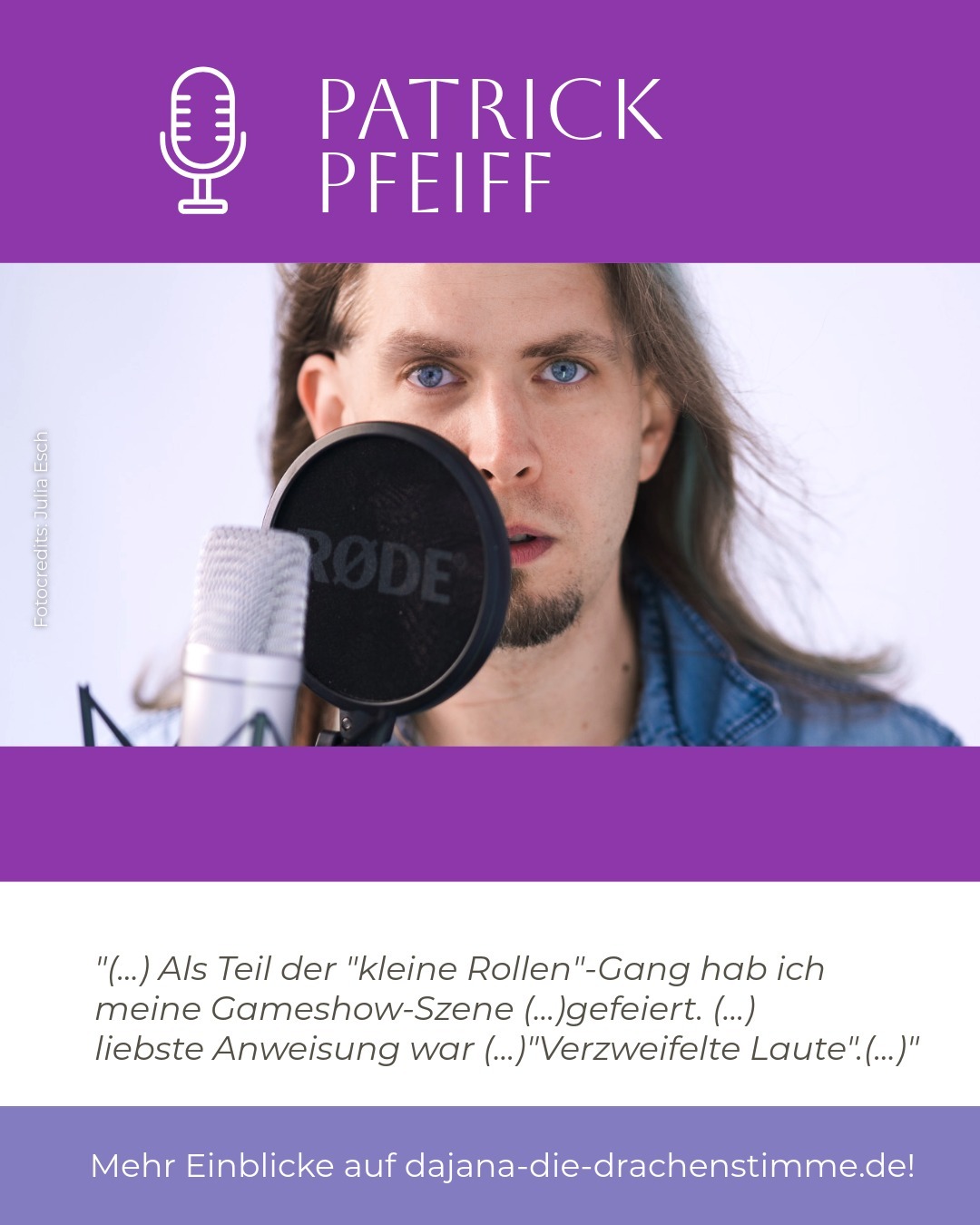 Der Hörspiel-Cast von Autor Luca Snow - "Existence": Sprecher Patrick Pfeiff