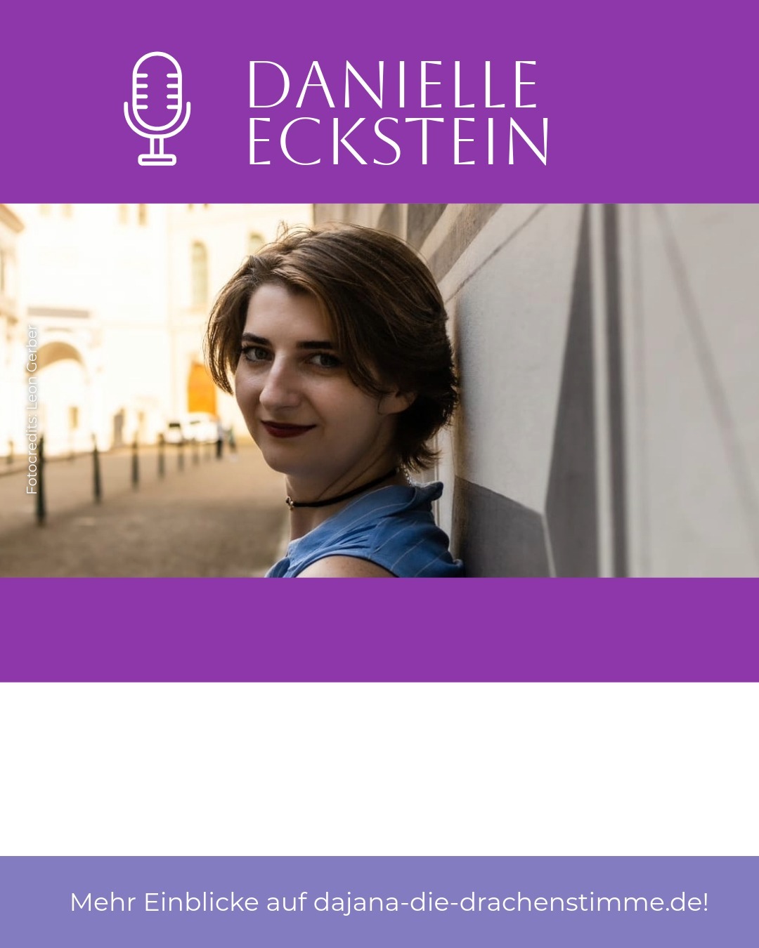 Der Hörspiel-Cast von Autor Luca Snow - "Existence": Sprecherin Danielle Eckstein