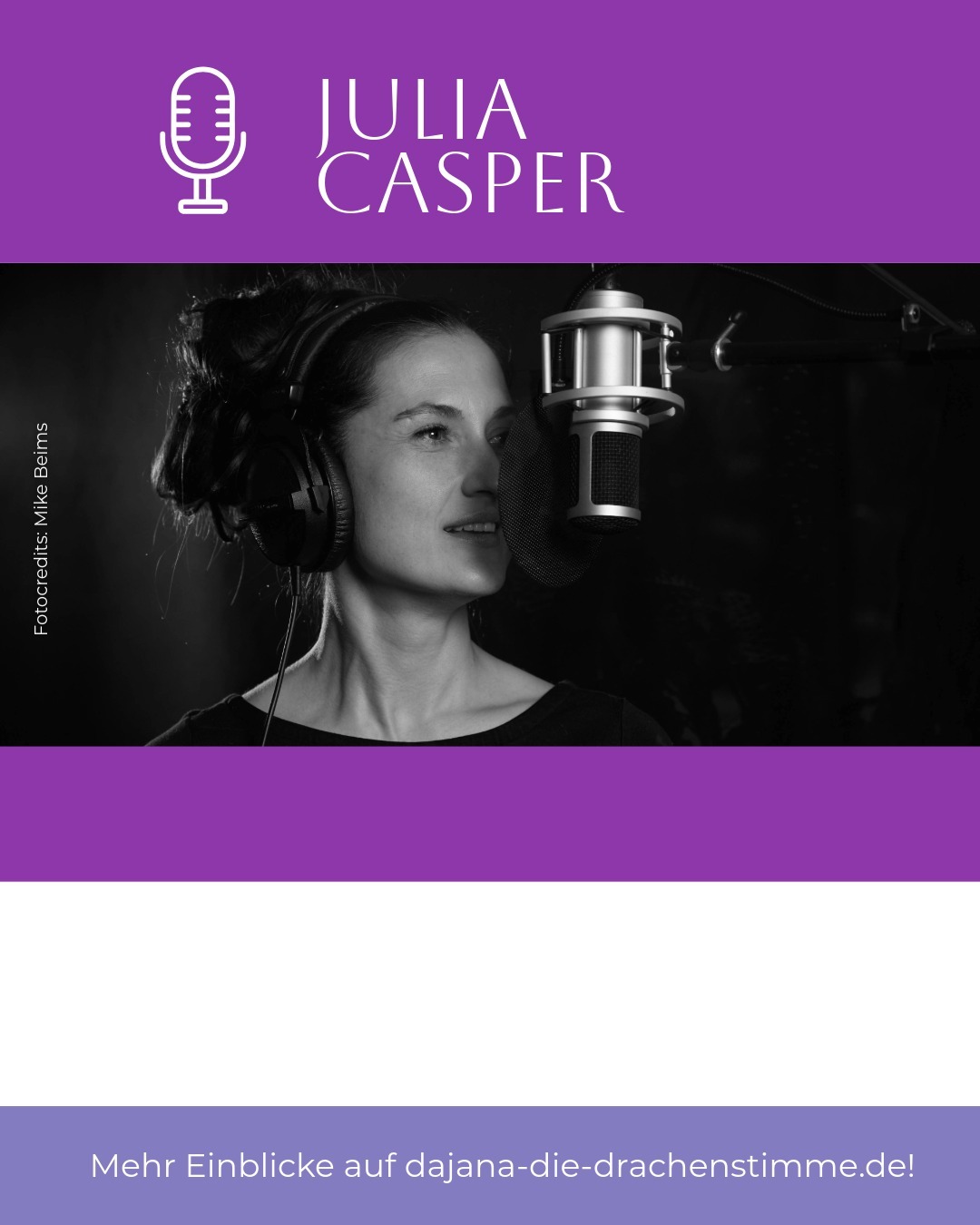 Der Hörspiel-Cast von Autor Luca Snow - "Existence": Sprecherin Julia Casper
