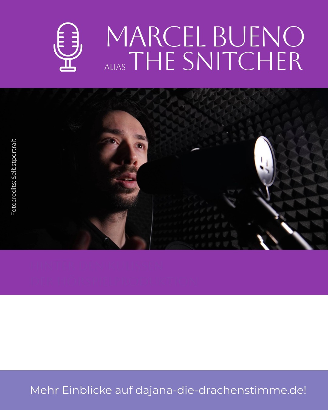 Der Hörspiel-Cast von Autor Luca Snow - "Existence": Sprecher The Snitcher