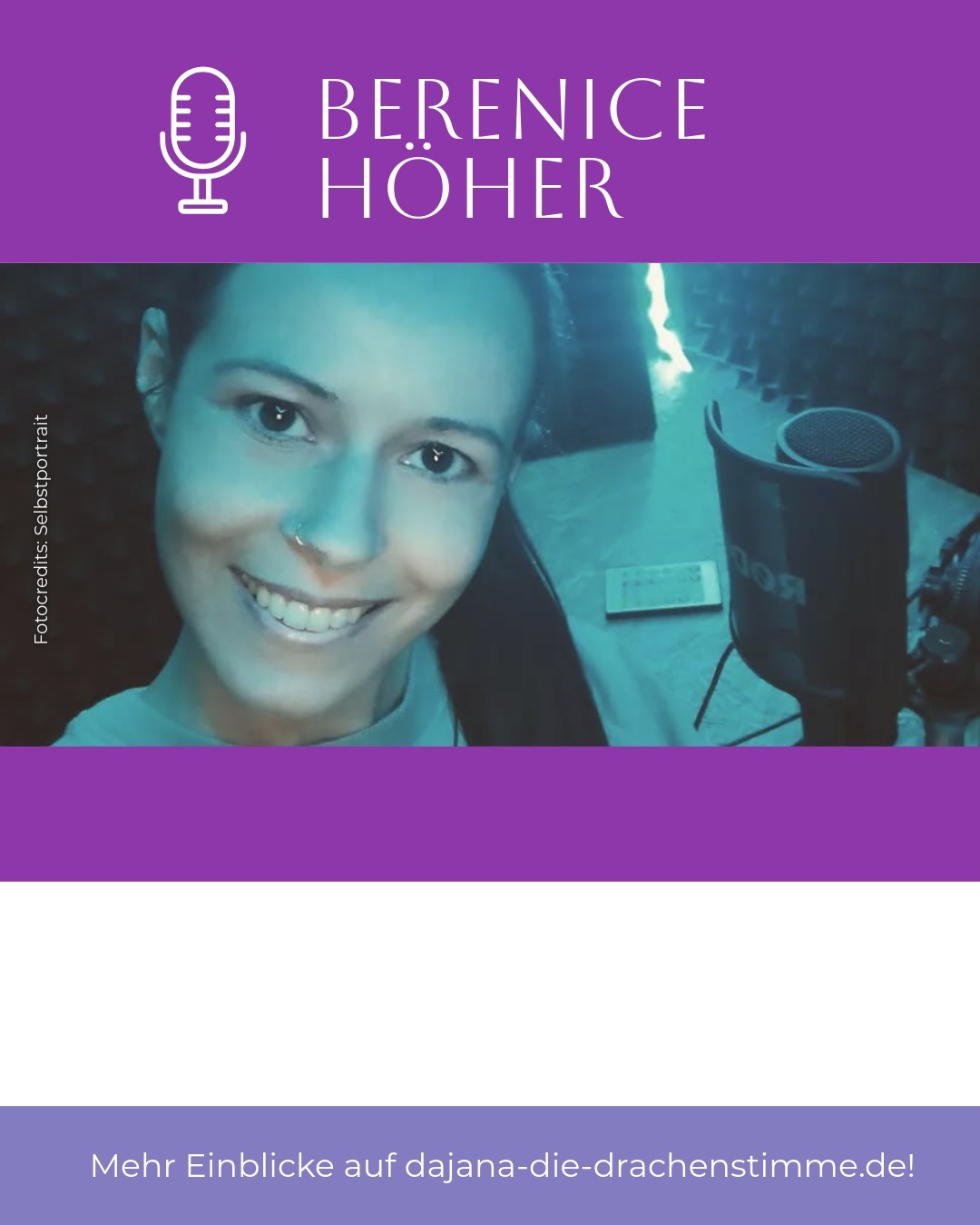 Der Hörspiel-Cast von Autor Luca Snow - "Existence": Sprecherin Berenice Höher
