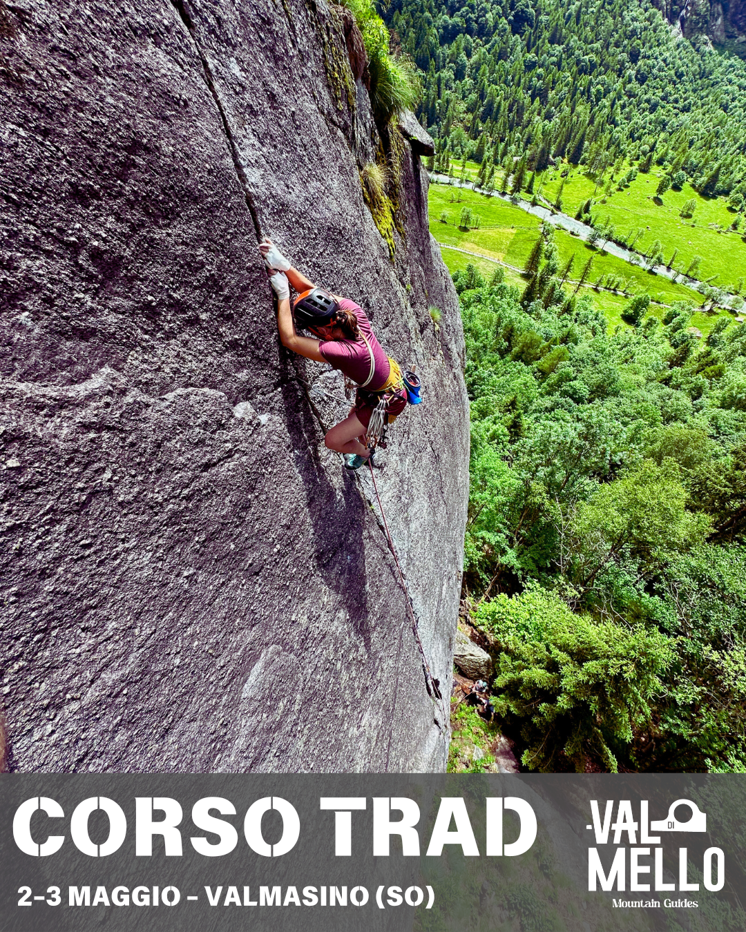 Corso Arrampicata Trad in Val di Mello