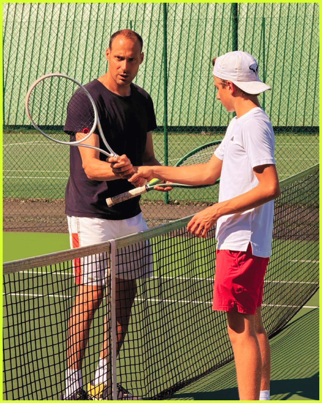 Grégoire Denis entraînement tennis avec coach