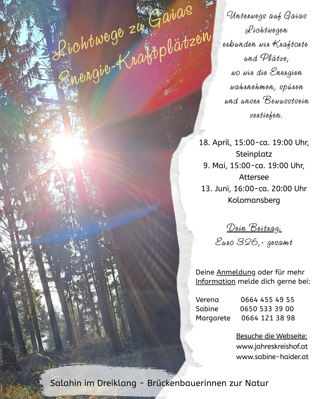 Lichtwege zu Gaias Energie Kraftplätzen