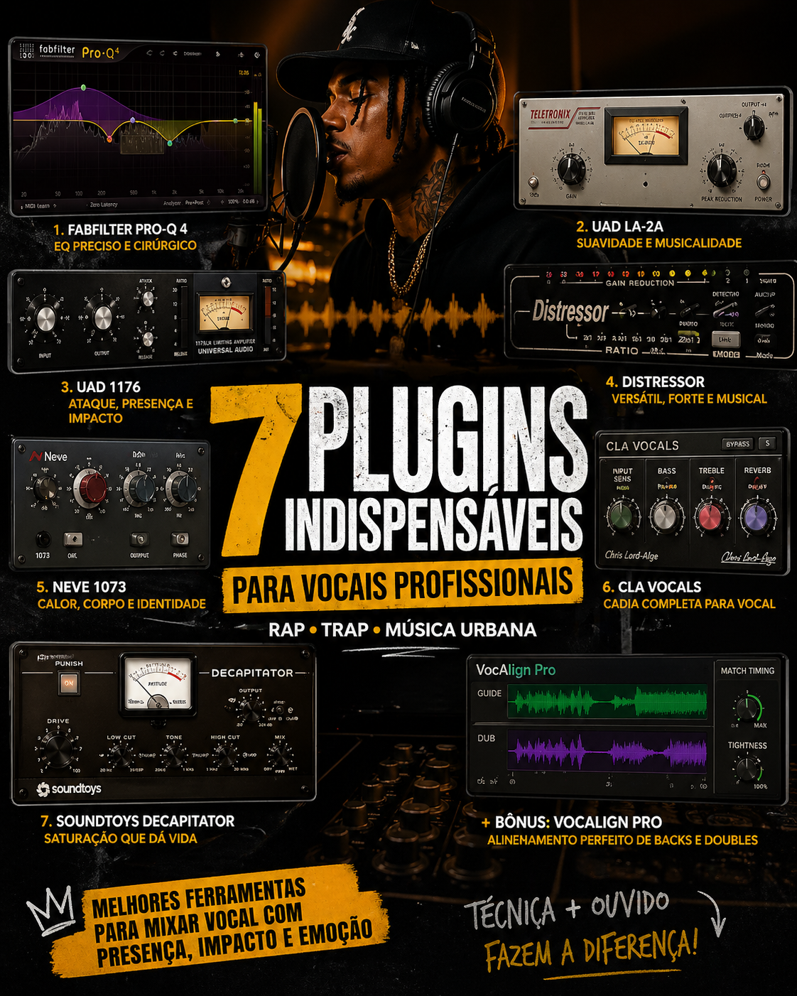 7 plugins para rap e trap indispensaveis