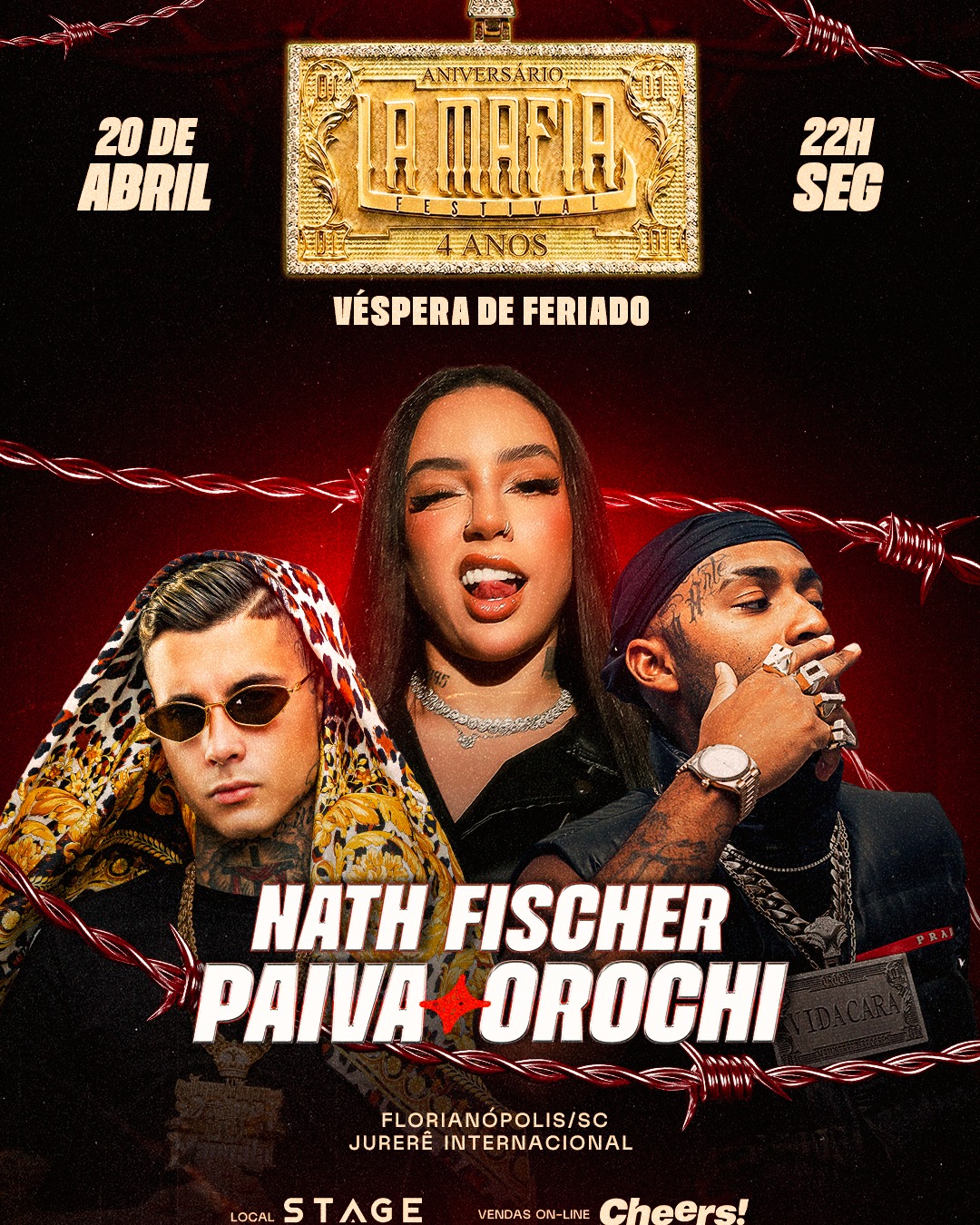 festival La Mafia com dois palcos simultâneos em cidades diferentes