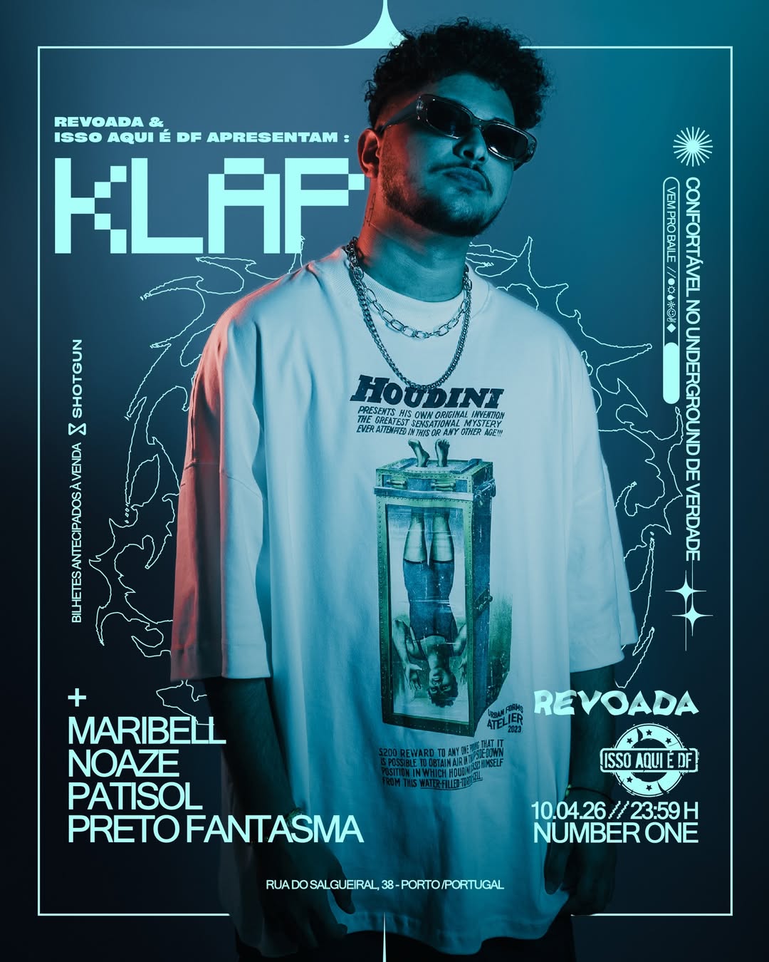 KLAP DJ em evento de funk e bass music no Porto
