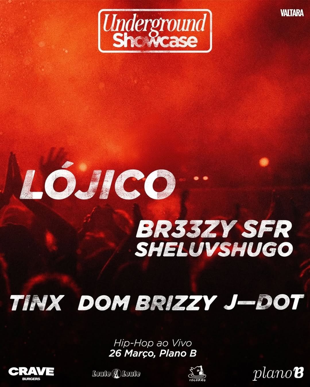 showcase de hip hop no Plano B com artistas independentes ao vivo