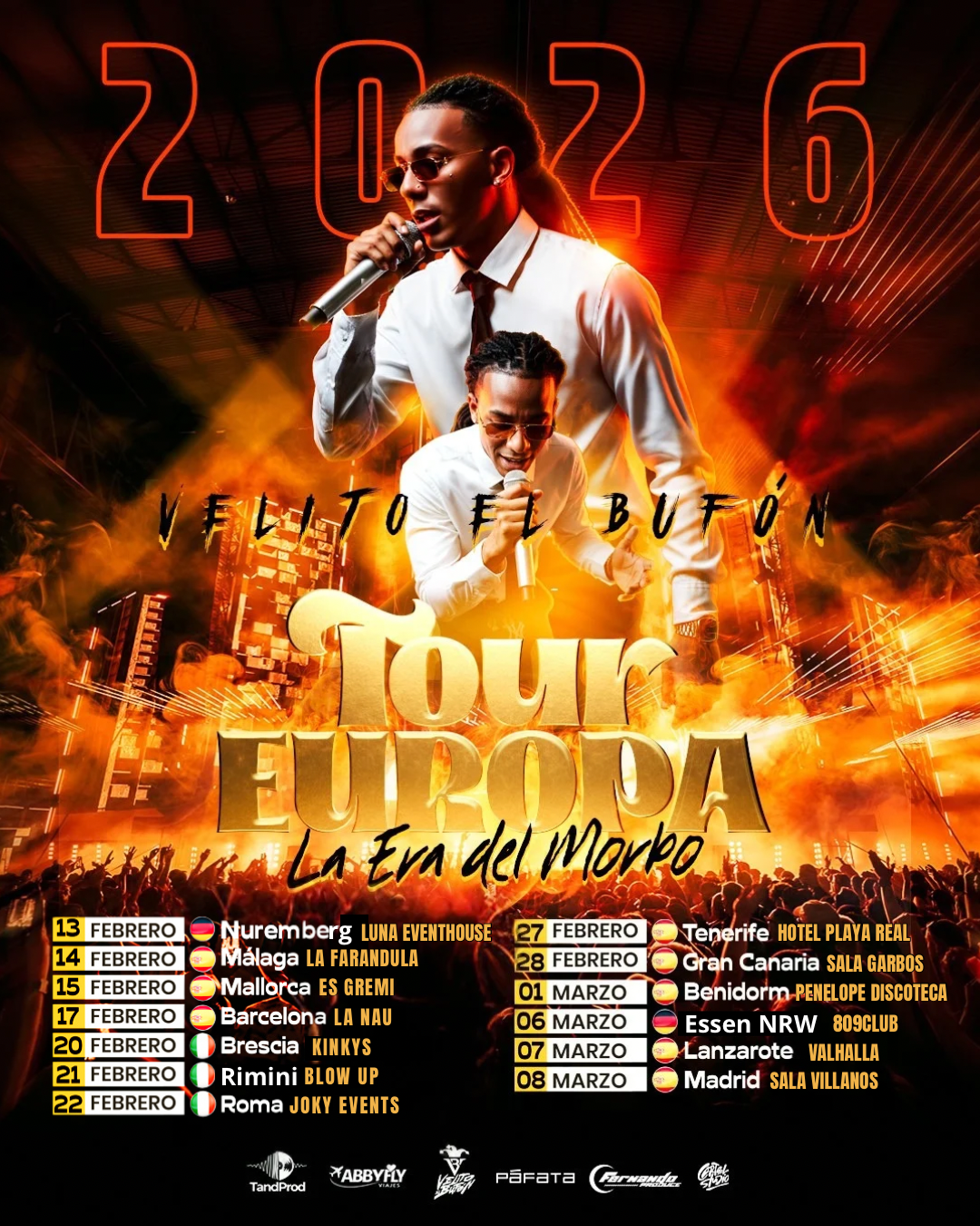 GIRA EUROPA VELITO EL BUFON FECHAS Y ENTRADAS