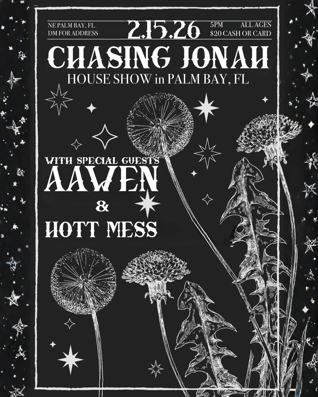 Chasing Jonah, Aawen, & Hott Mess playing a house show