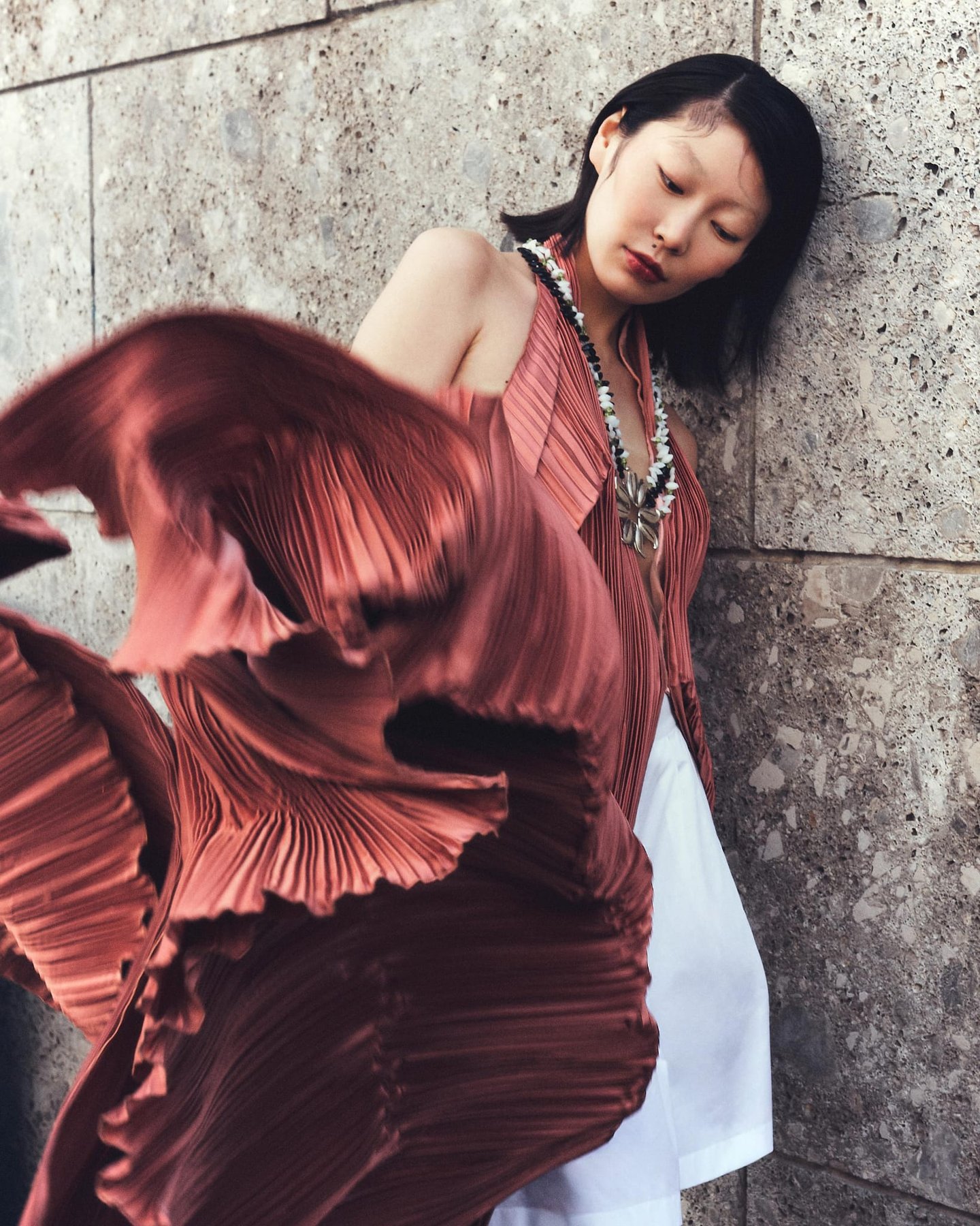 abito plissè rossana prisciantelli, pret-à-couture