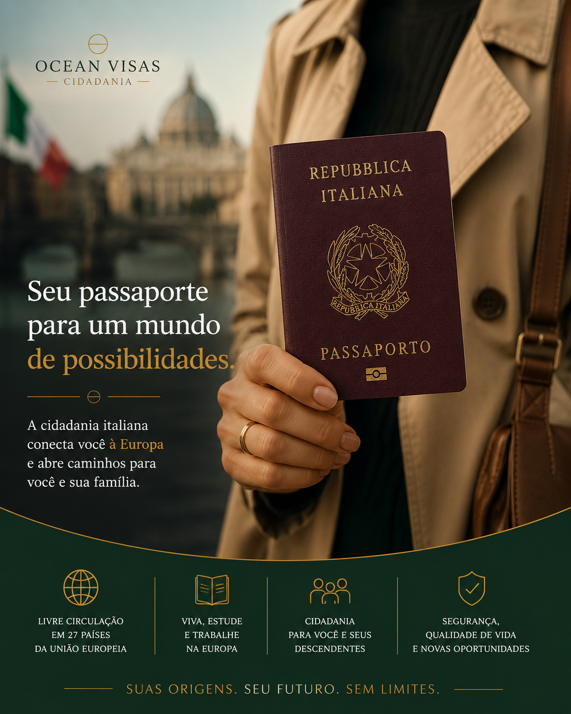 Passaporte italiano - reconhecimento de cidadania italiana para brasileiros