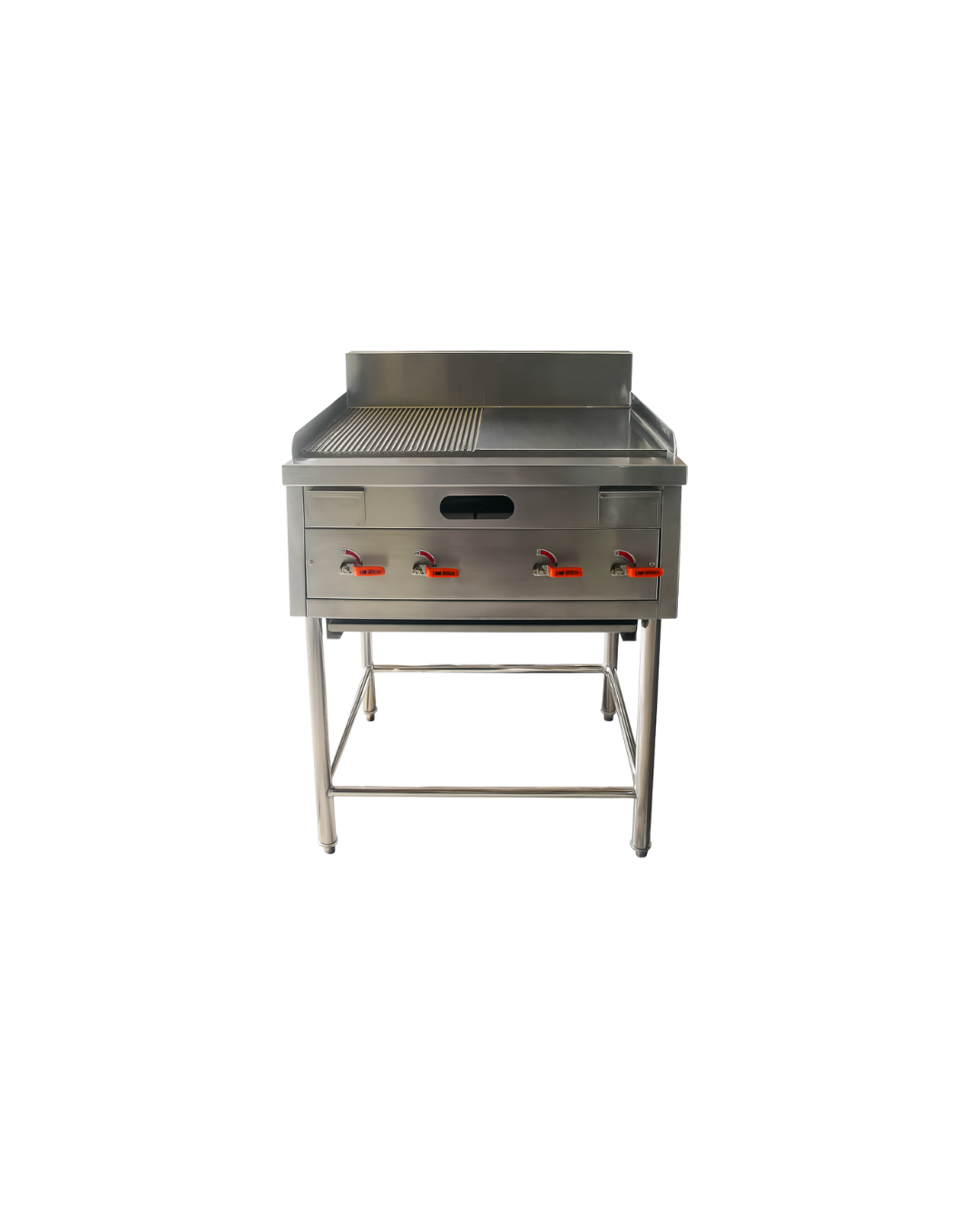 Griddle Ribbed + Flat เตาย่างหน้าเรียบ+ร่อง สแตนเลส Made to Order