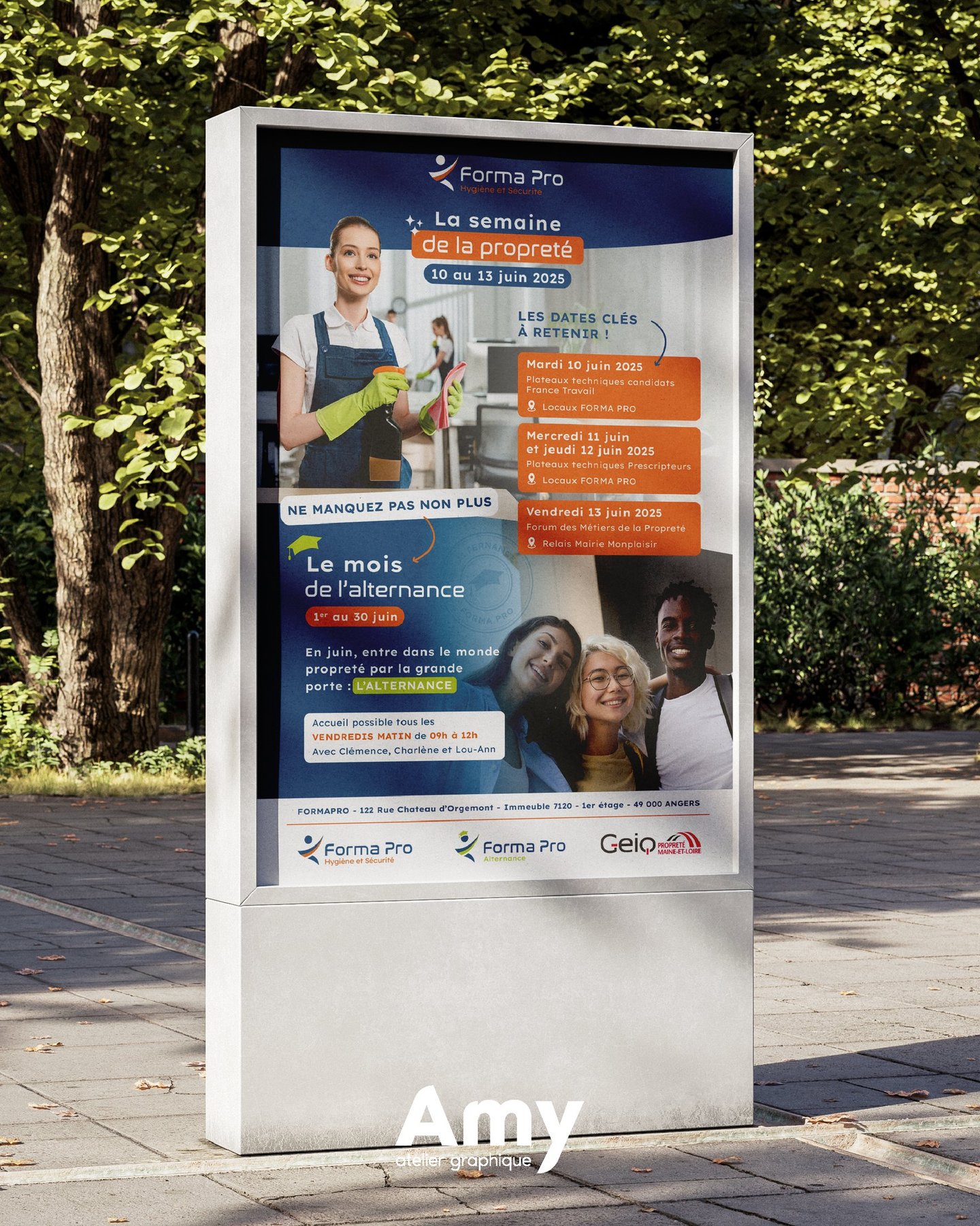 Supports de communication - Affiche - Forma Pro - Amy Atelier Graphique