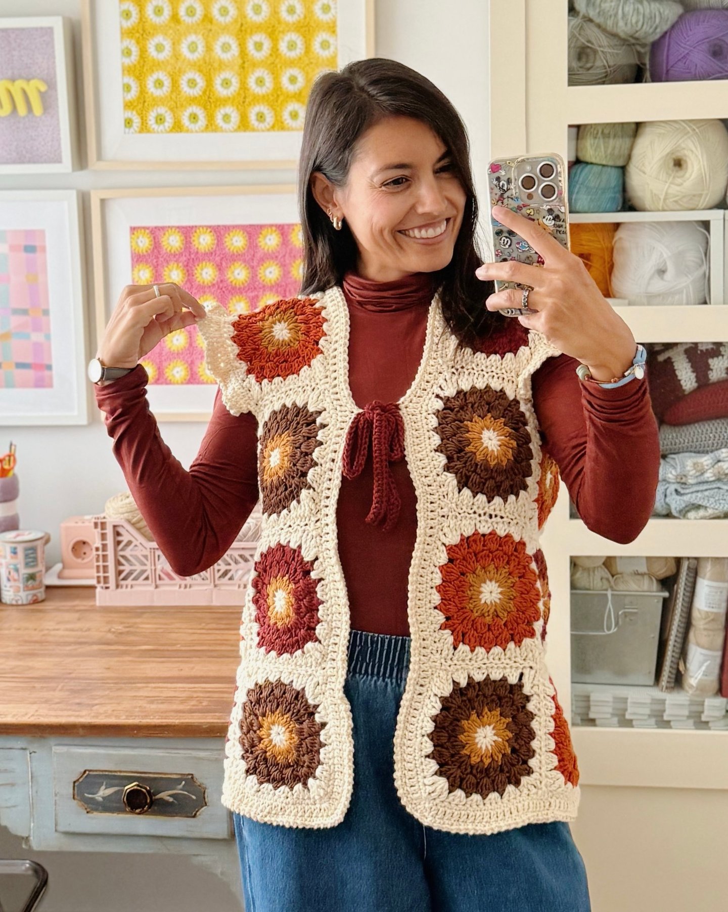 Tutorial chaleco granny squares crochet