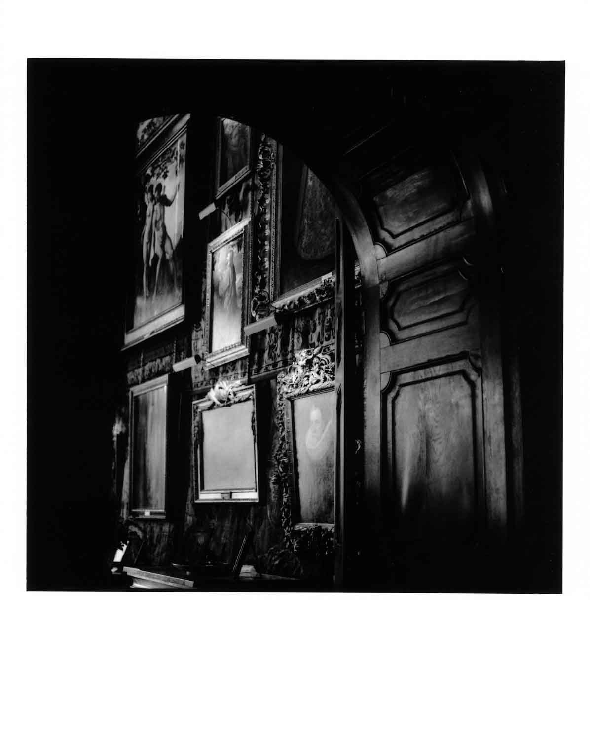 A library in Hatfield House. Fine art analogue photography.  Creator: Slawek Dejneka