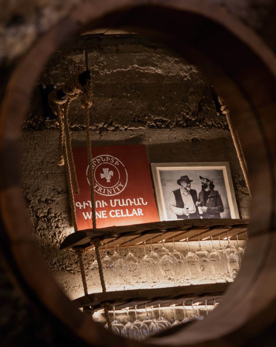 A view of the Trinity Wine Cellar at The Club.