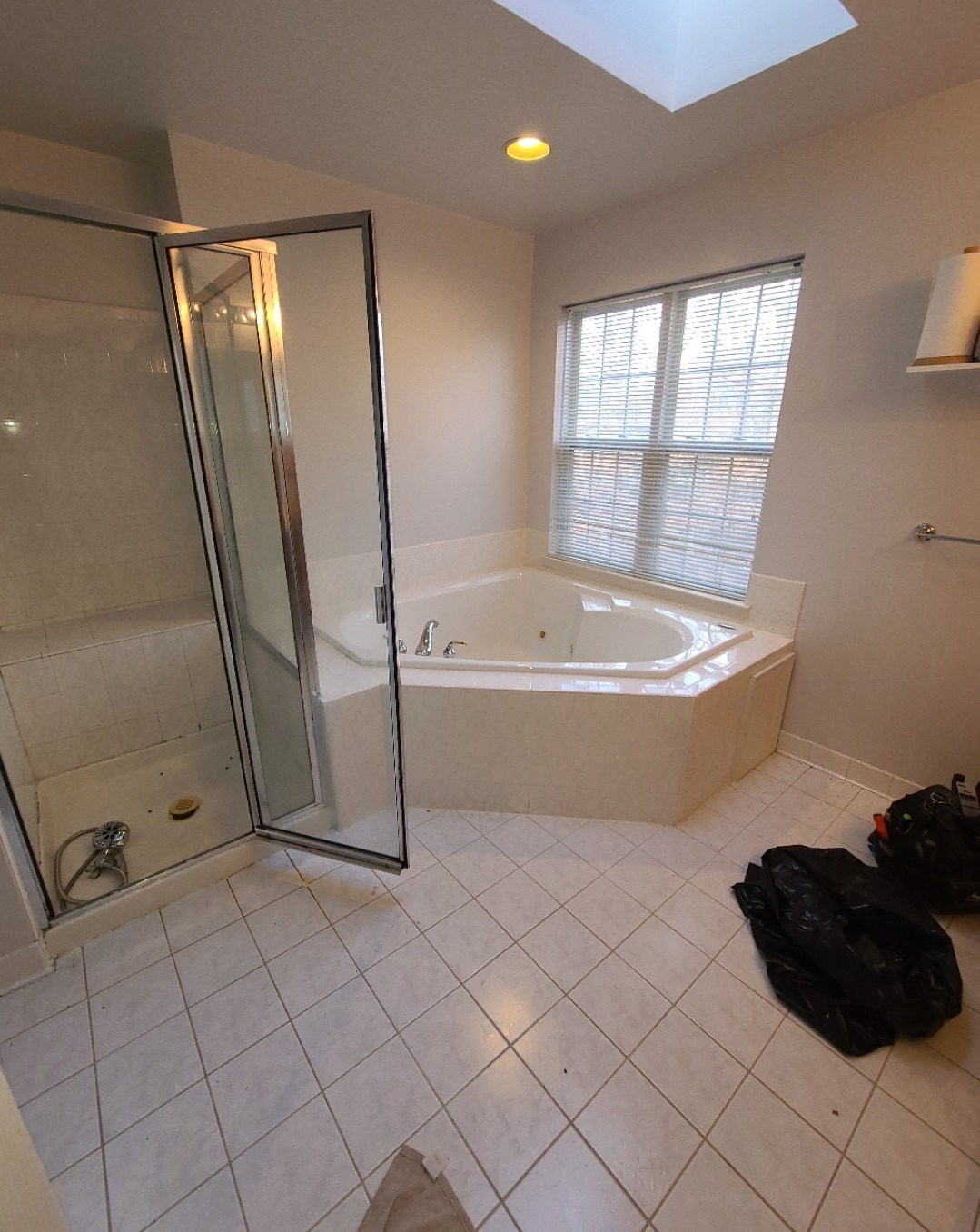 Shower and tile installation for bathroom renovation in Elgin