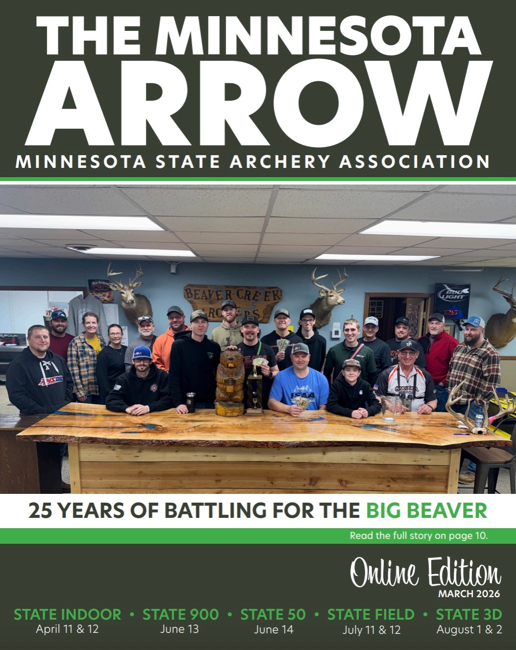 Minnesota Arrow Magazine Cover Photo for March 2026