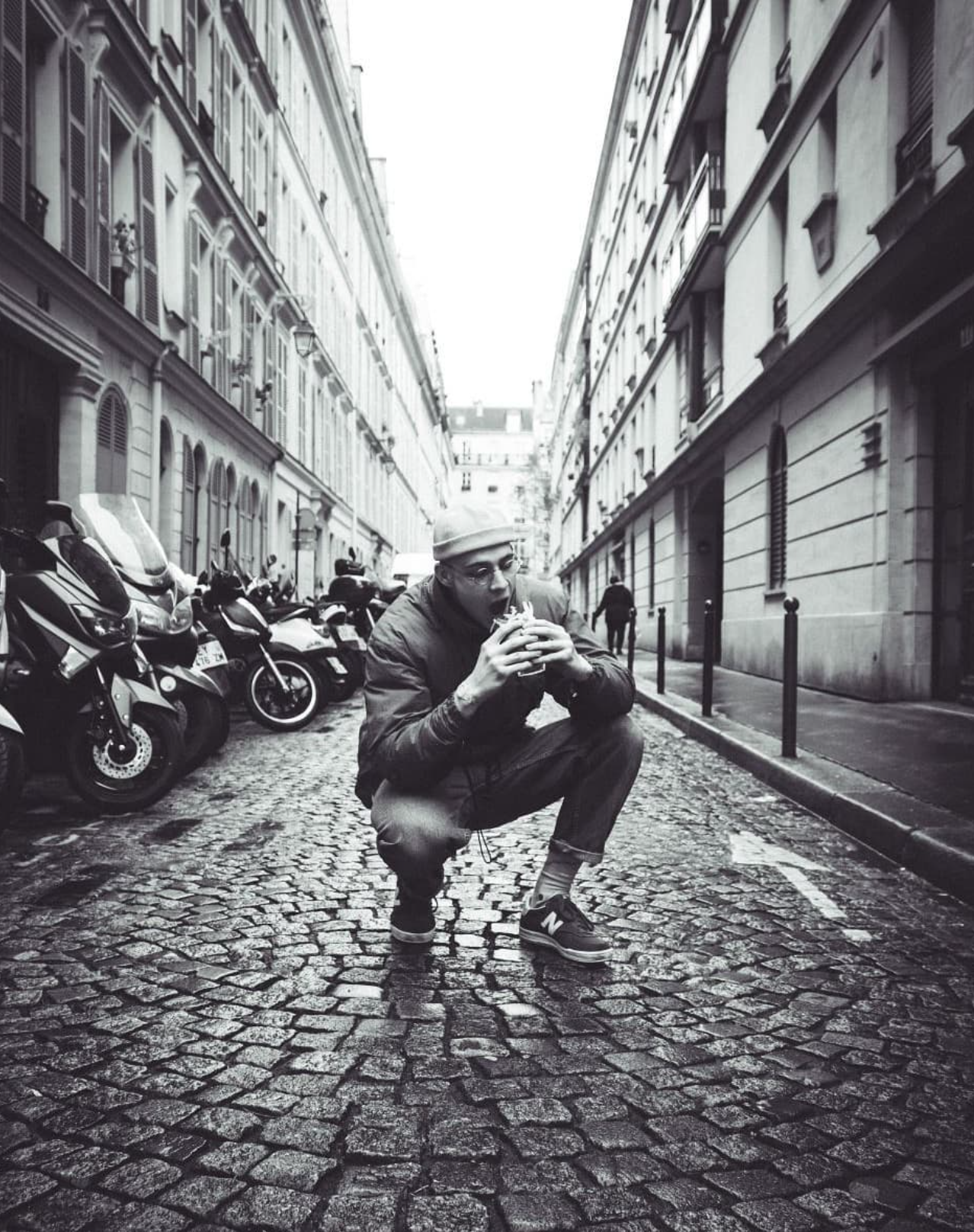 Portrait homme Paris 9 noir et blanc par Carine Lebrun Photographe