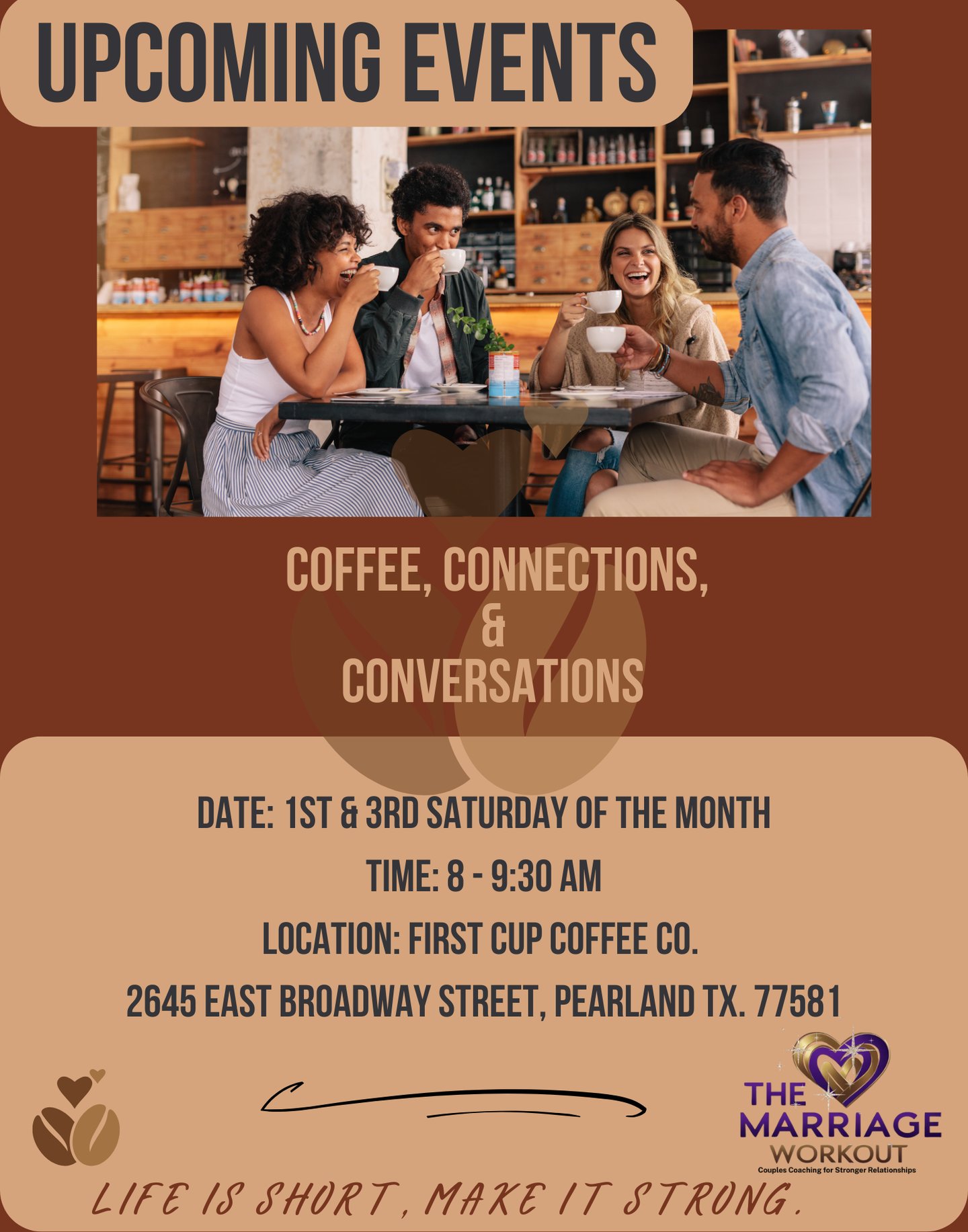 Coffee Connection Flyer Pearland TX