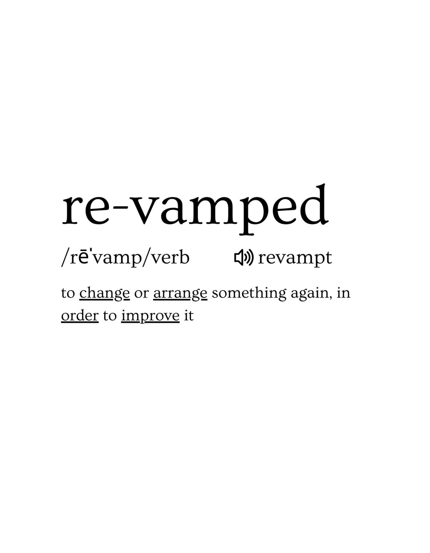 RevampT definition -Tina Wilmhoff -RevampT Spaces Organizing Services 