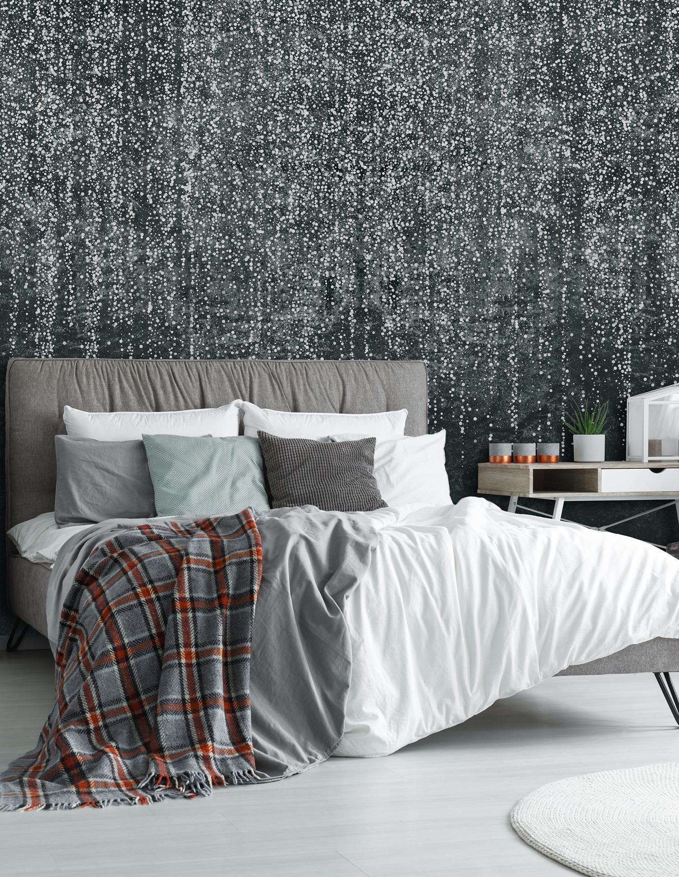 Magic Rain wall design on Dimense Media Gold