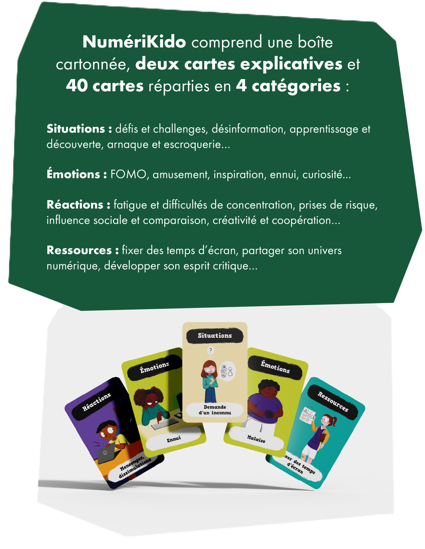 NumériKido, le jeu de cartes sur le numérique