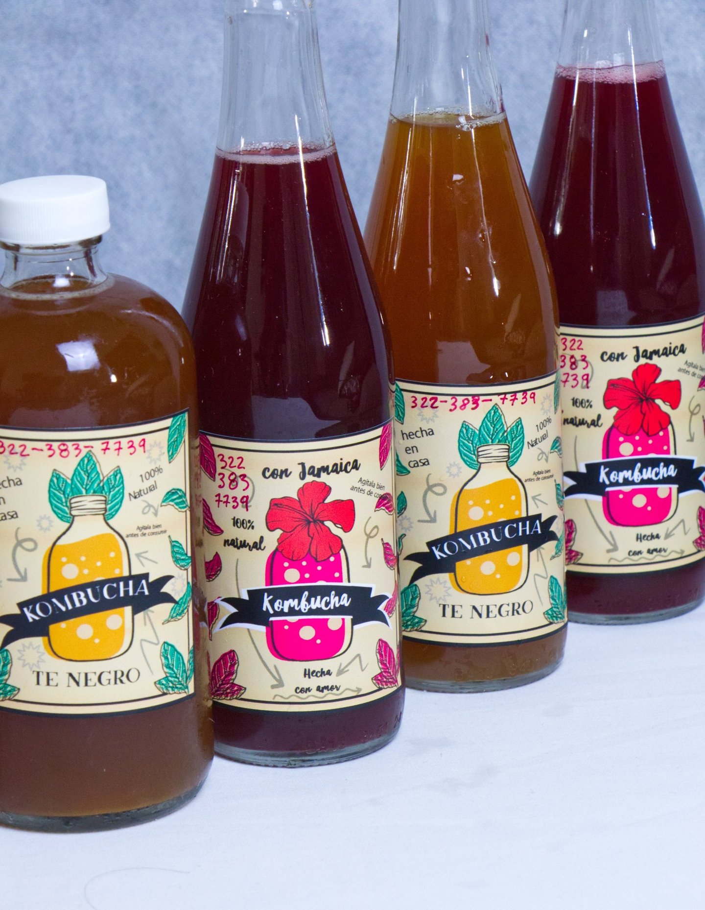 4 kombuchas