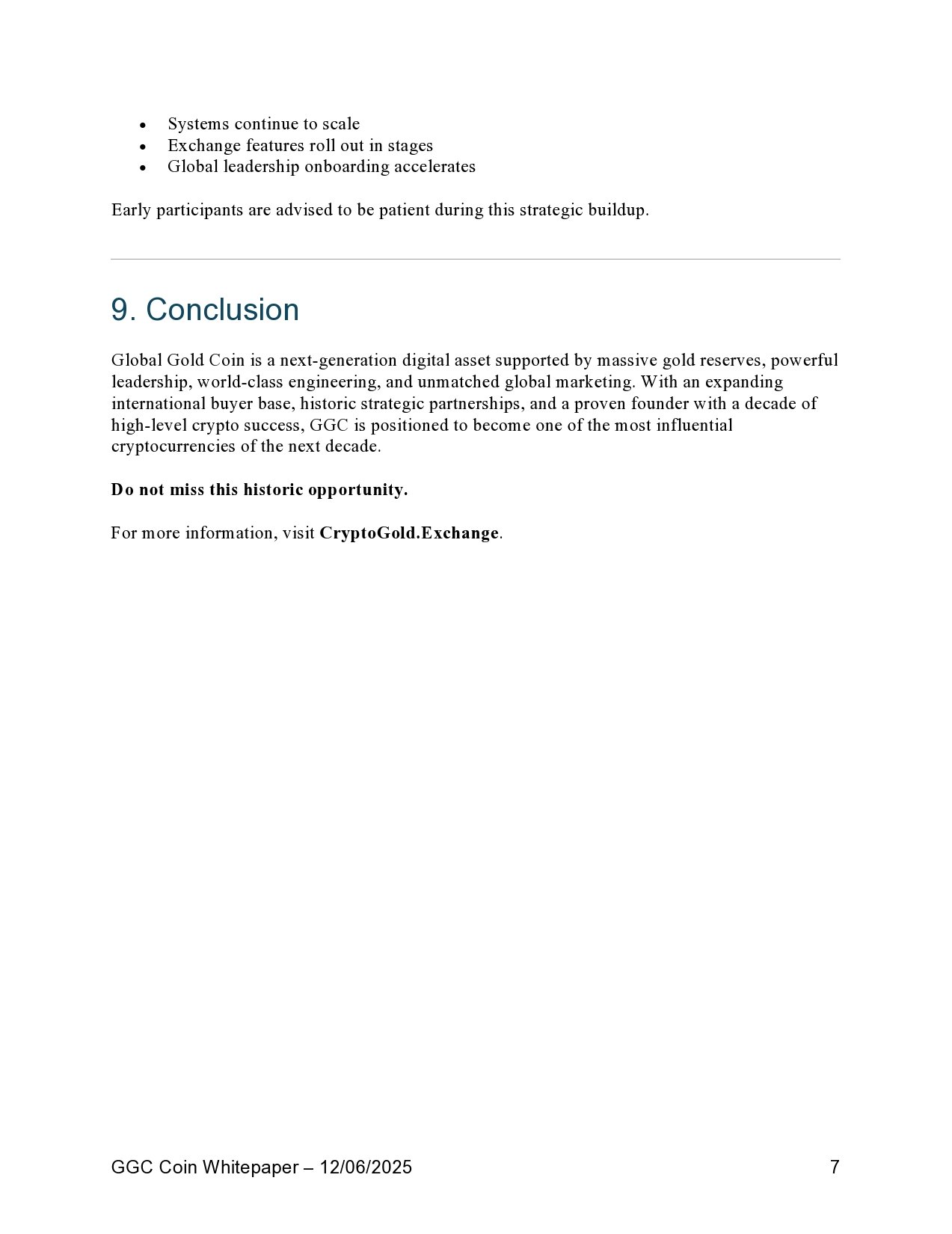 Global Gold Coin Whitepages opportunity