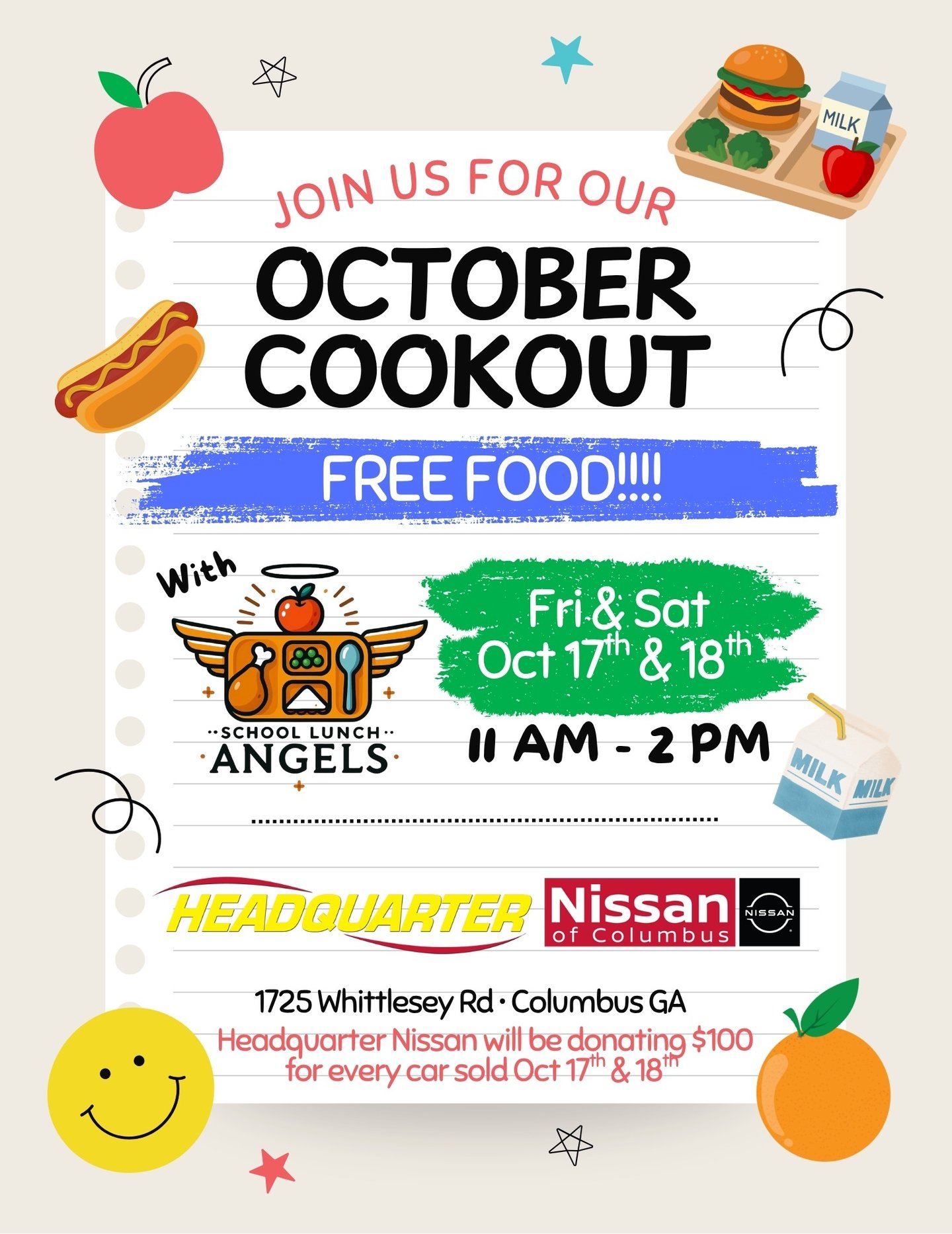 October 2025 Cookout Event - Headquarter Nissan