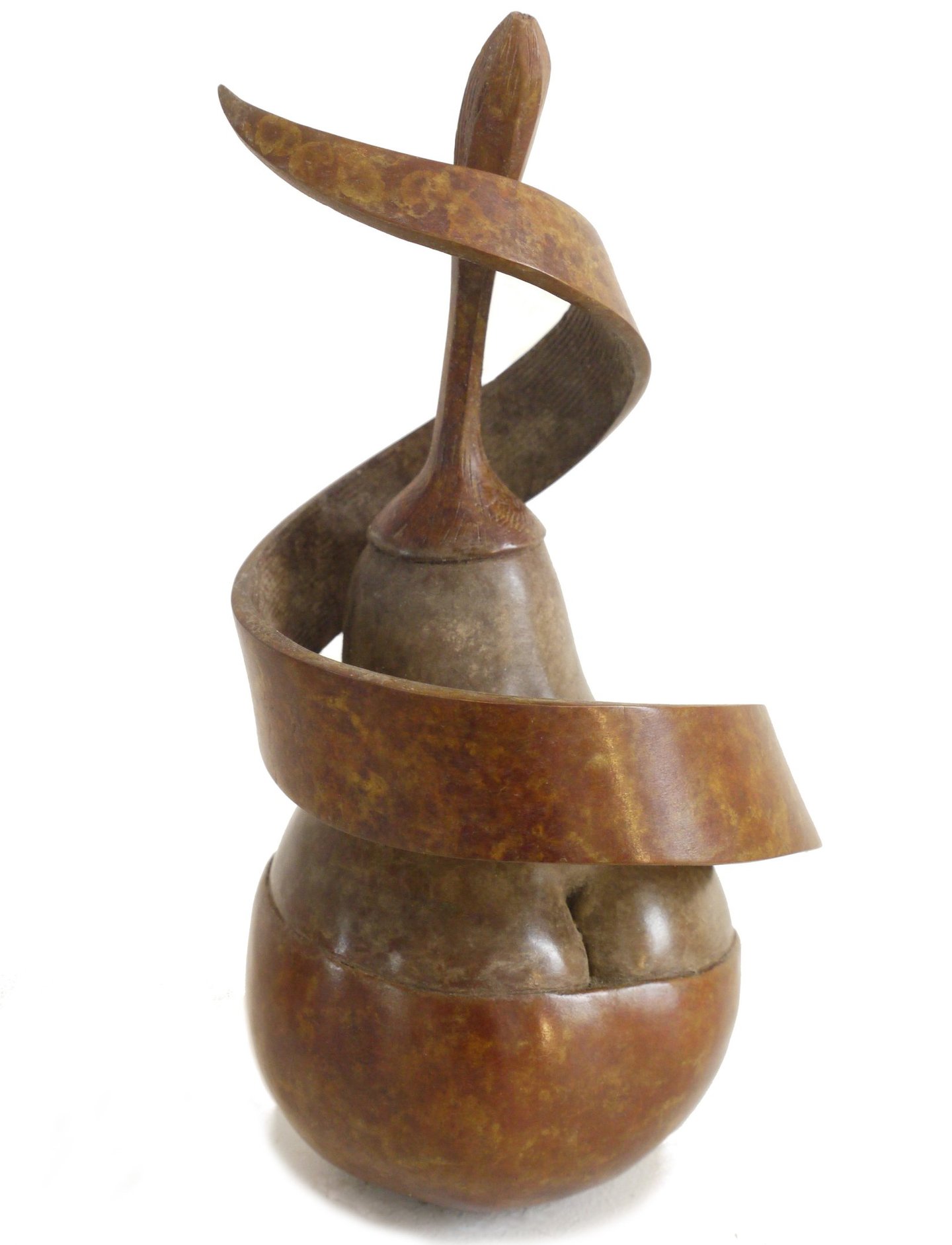 Bronze Tabletop Contemporary sculpture erotic pear By Mark Richard Hall