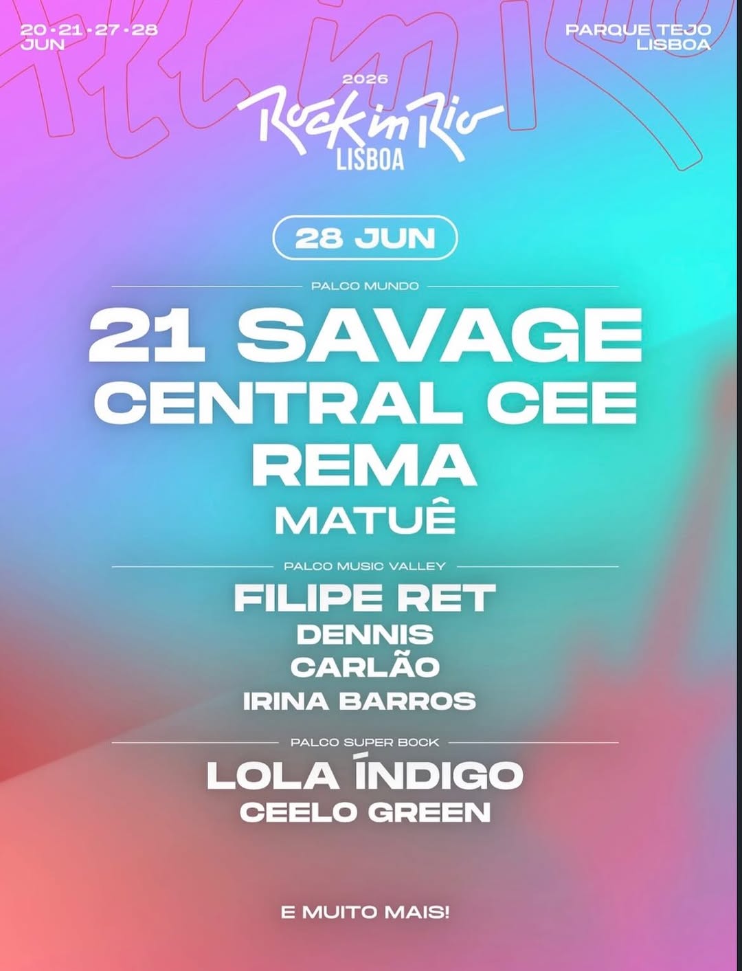 Rock in Rio Lisboa aposta forte no rap e na música urbana