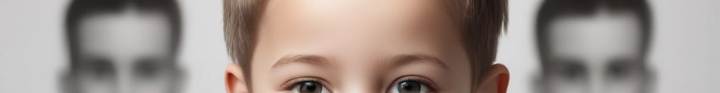 a young boy getting his hair cut at a barber shop