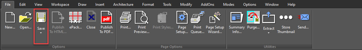 saving files in xcad