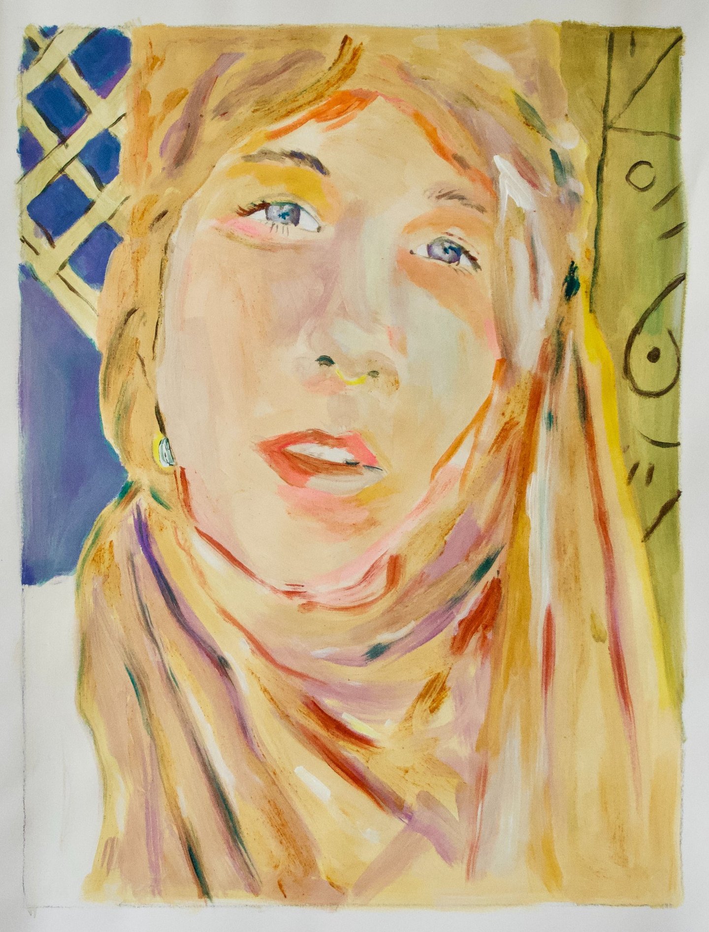 Autoportrait dans le désert- Artiste peintre Bordeaux