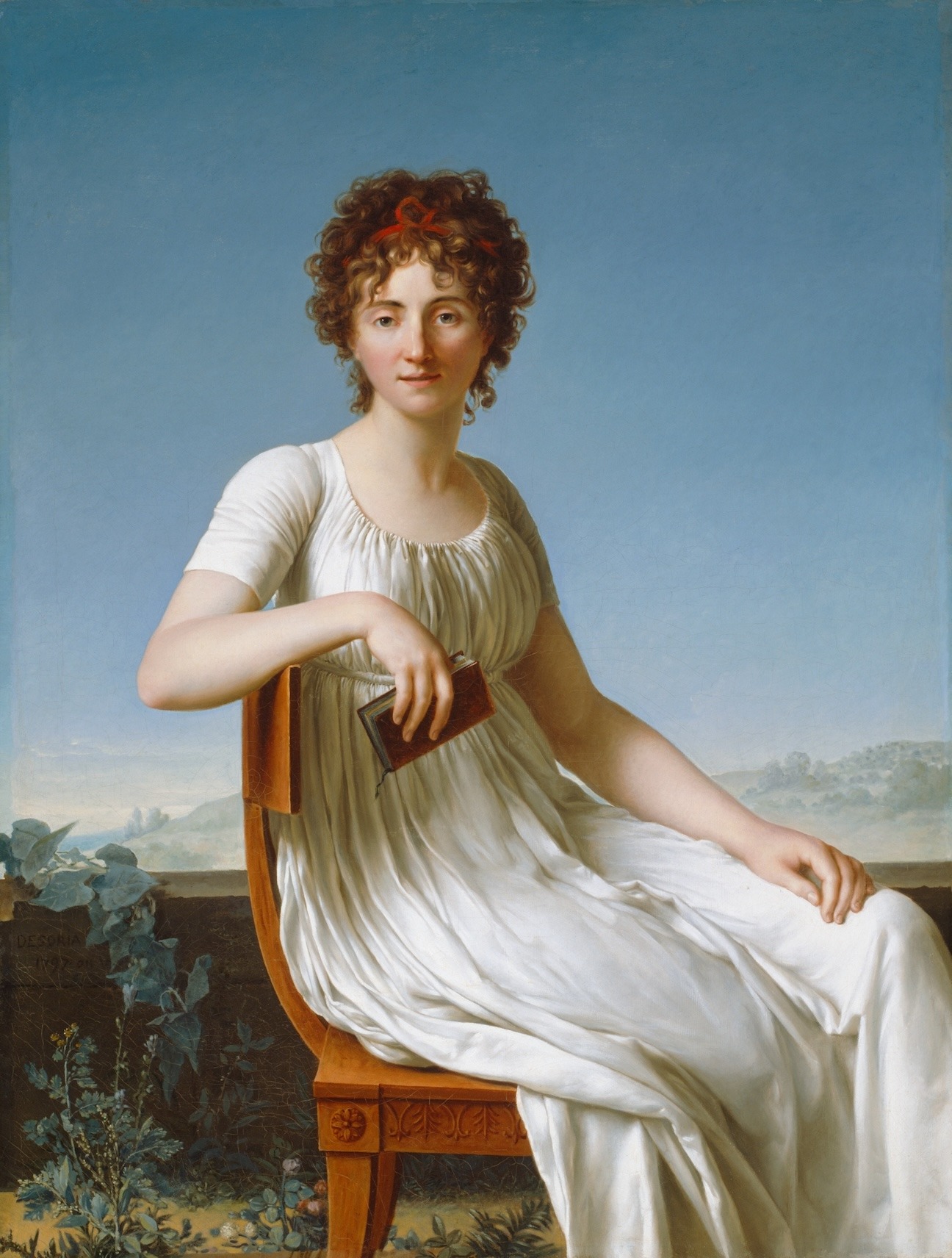 Désoria’s Portrait of Constance Pipelet in the Neoclassical style of portraiture 1800