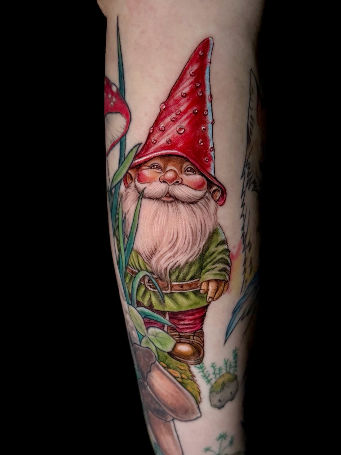 Color Surrealism Gnome Tattoo Vancouver