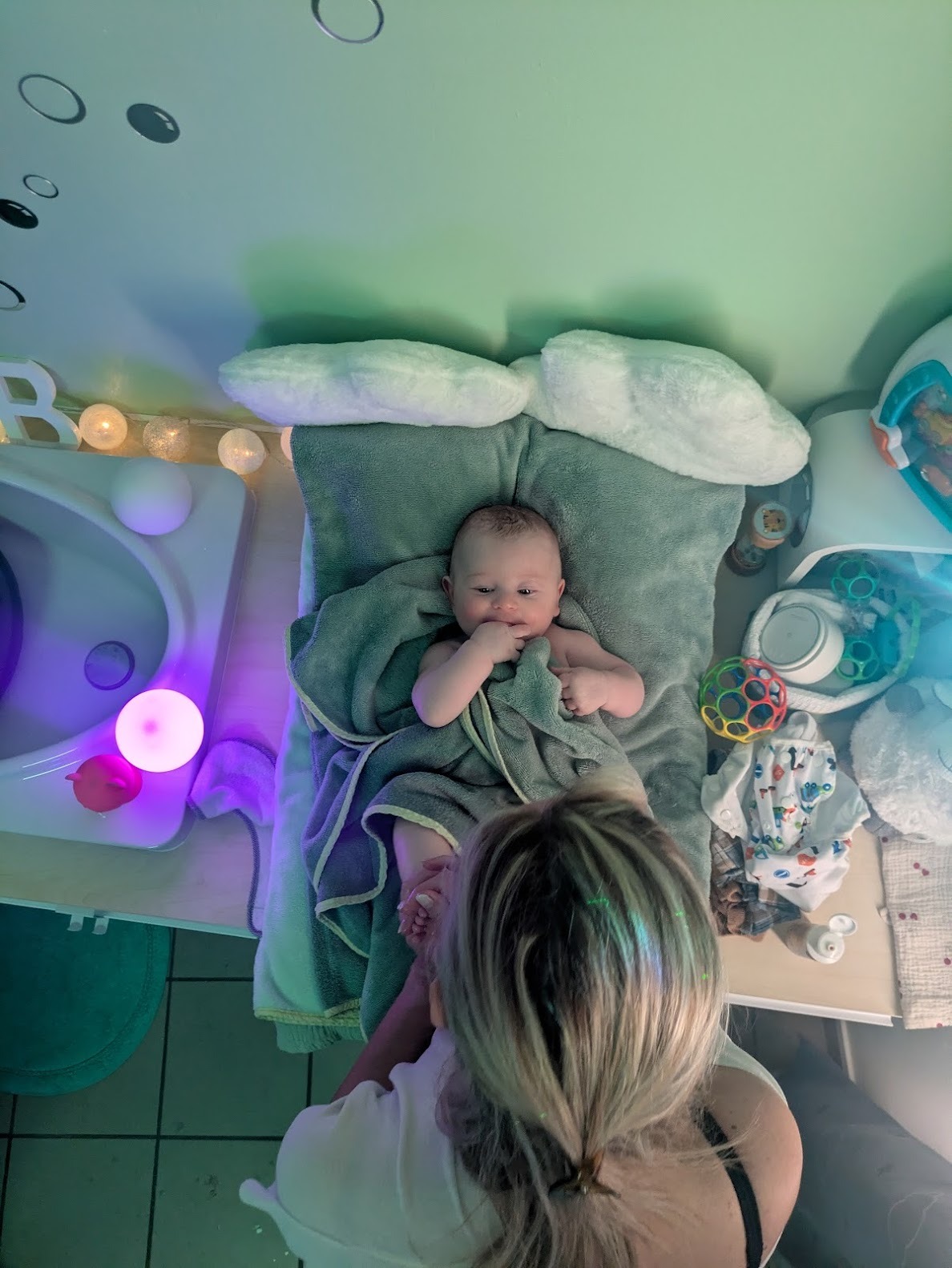bébé détendu